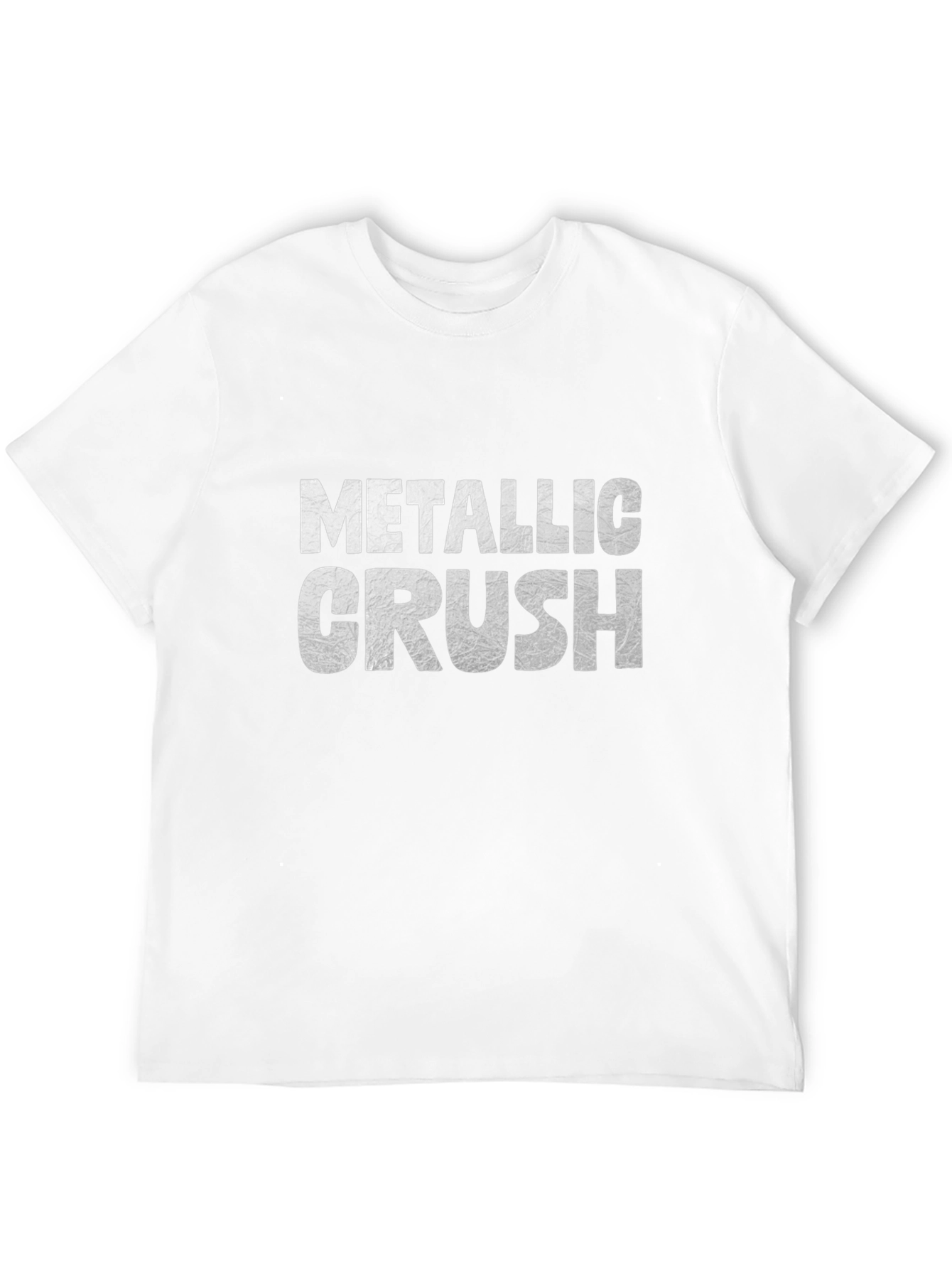 Metallic Crush Black T-Shirt