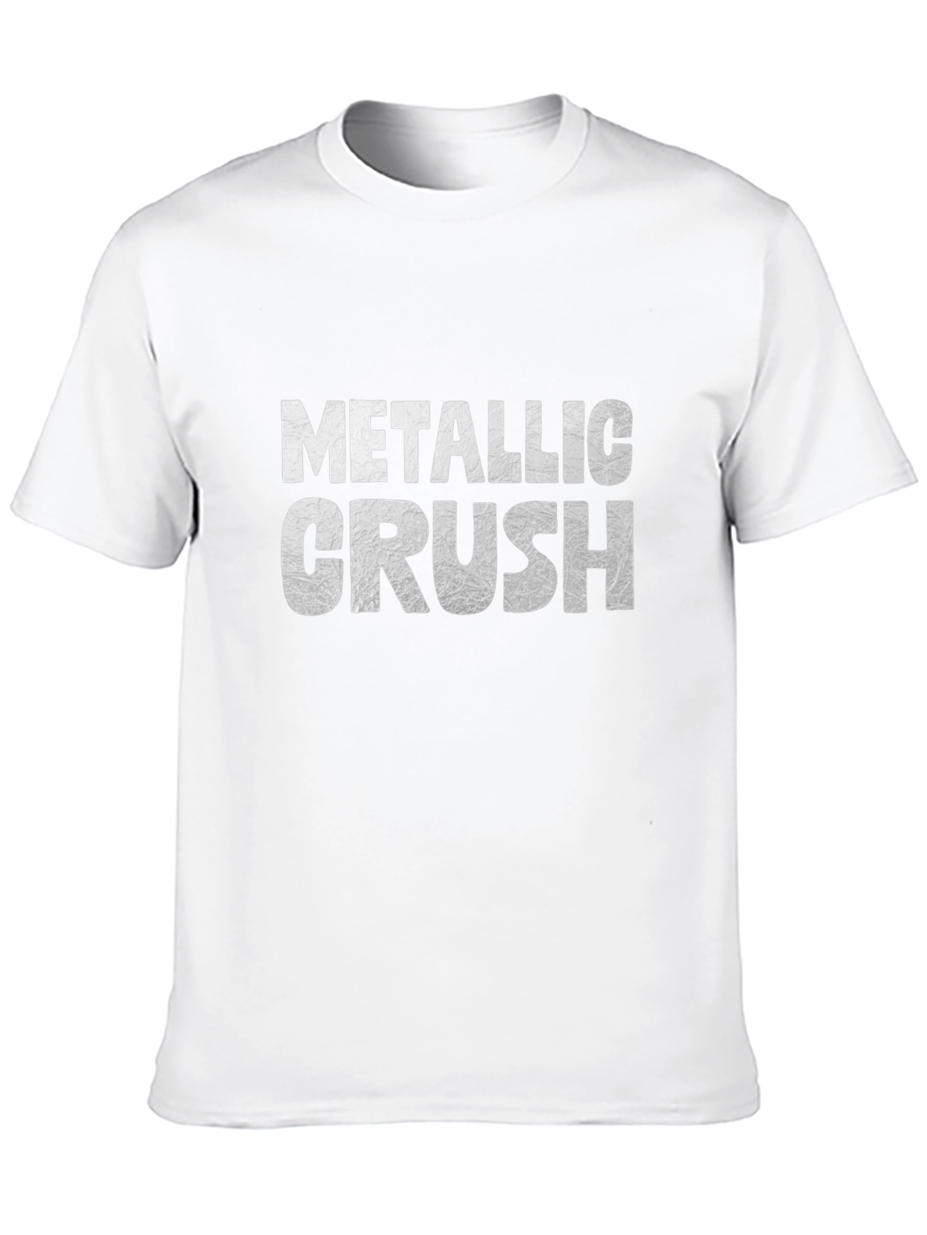 Metallic Crush Black T-Shirt