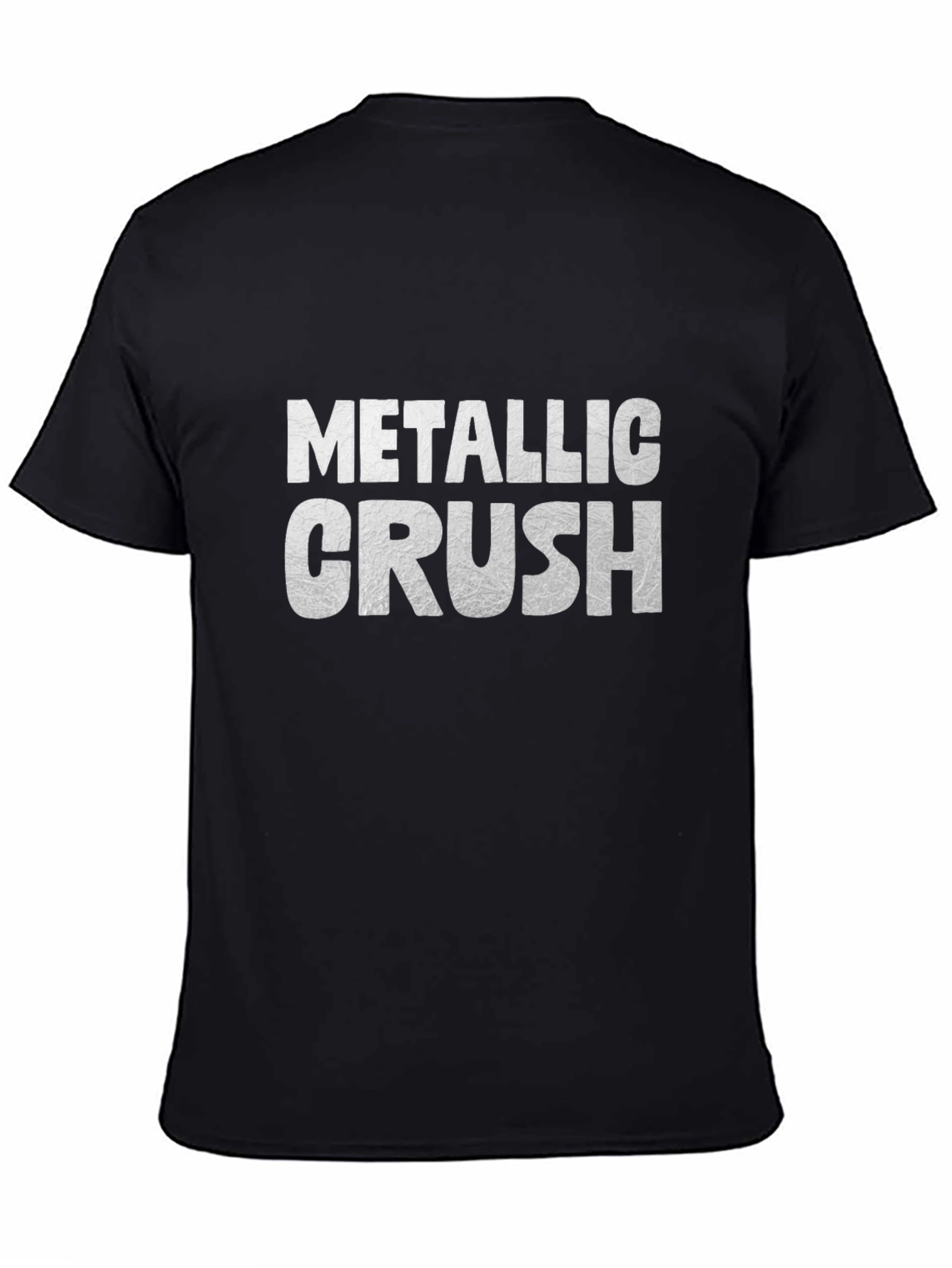 Metallic Crush Black T-Shirt