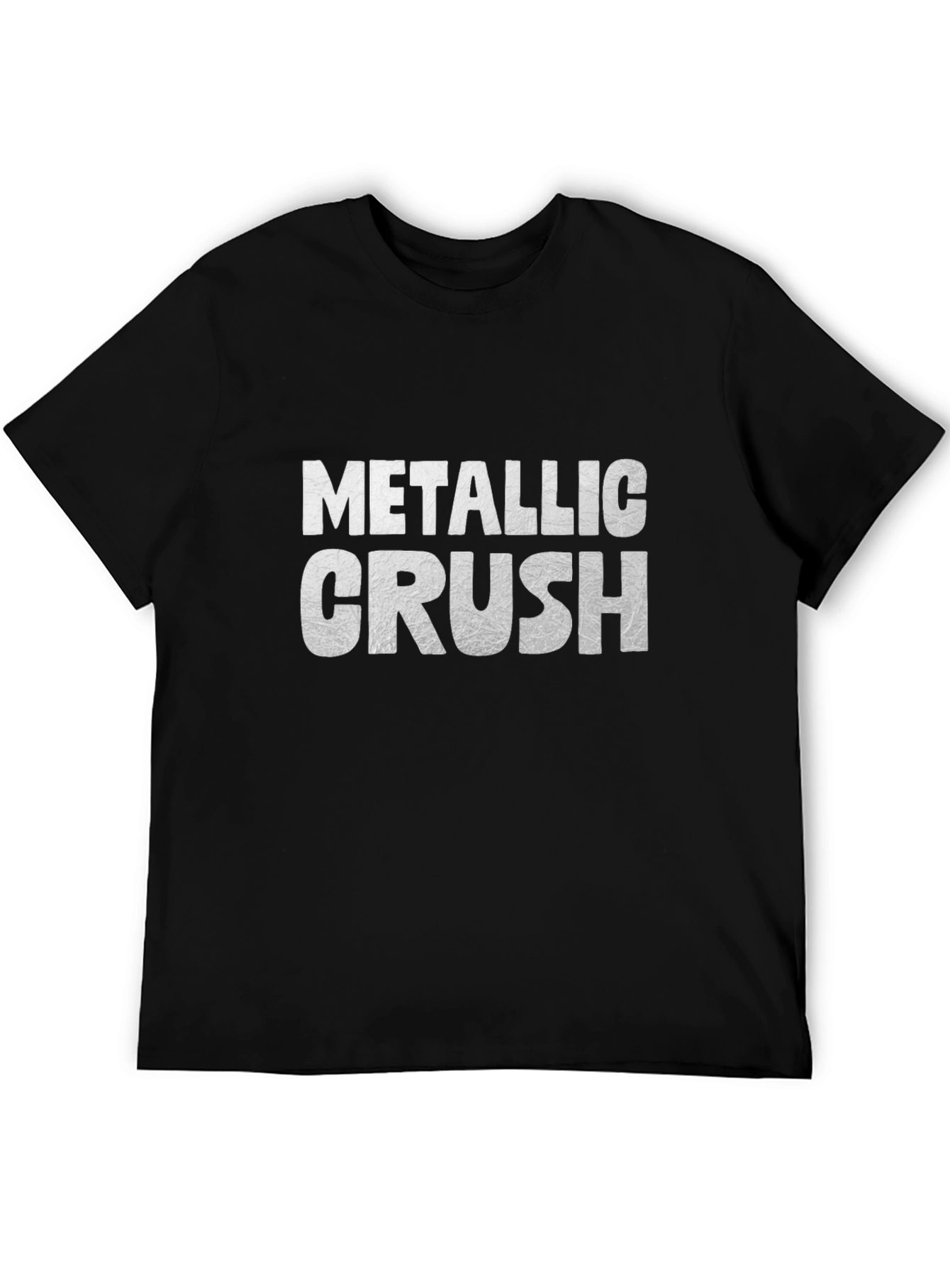 Metallic Crush Black T-Shirt