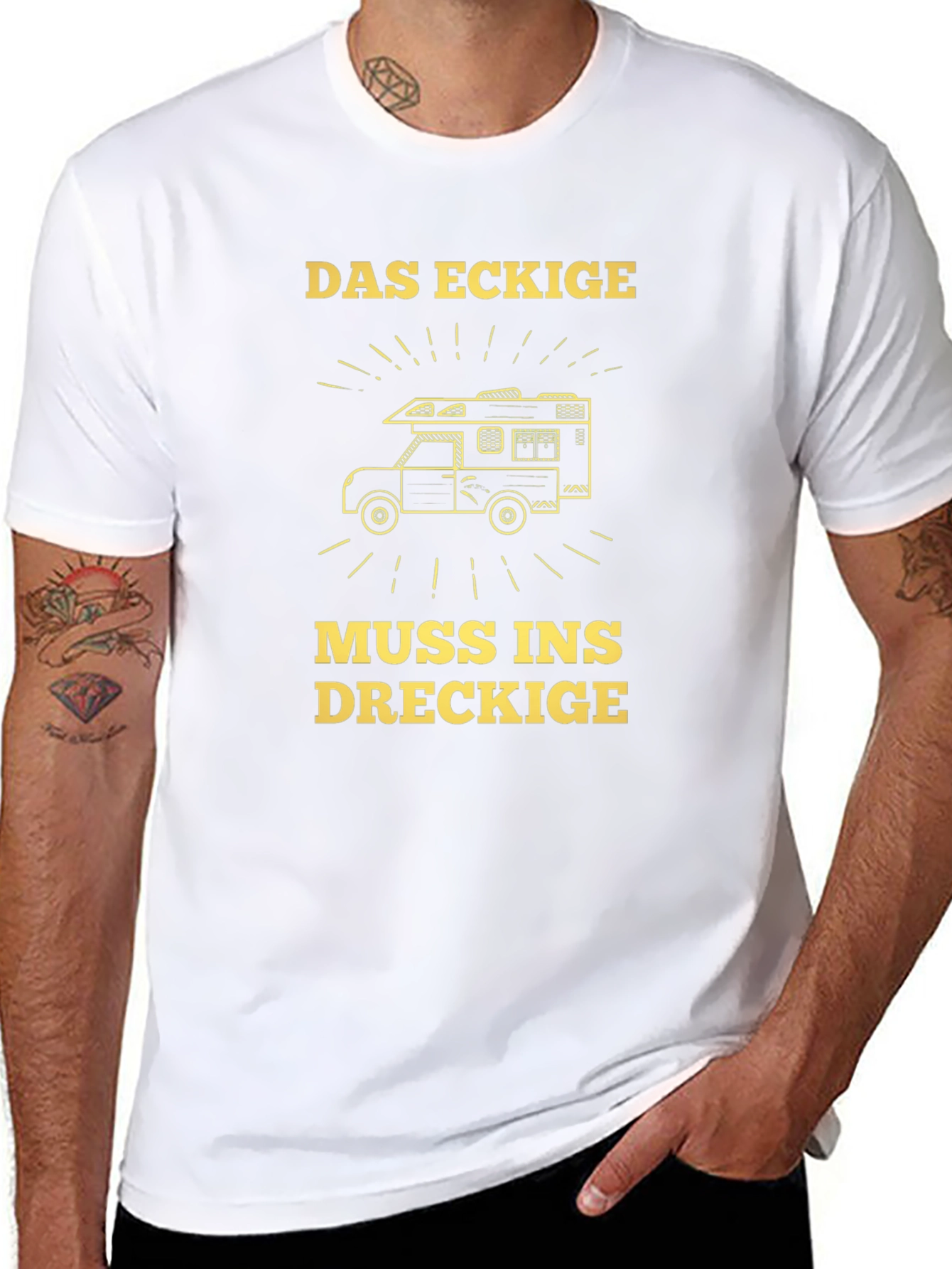 Das Eckige Muss Ins Dreckige T-Shirt