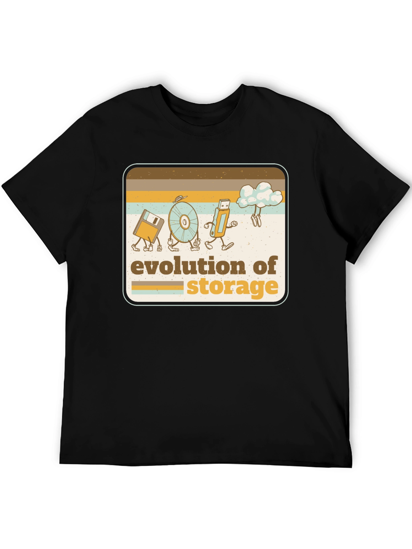 Evolution of Storage Retro T-Shirt