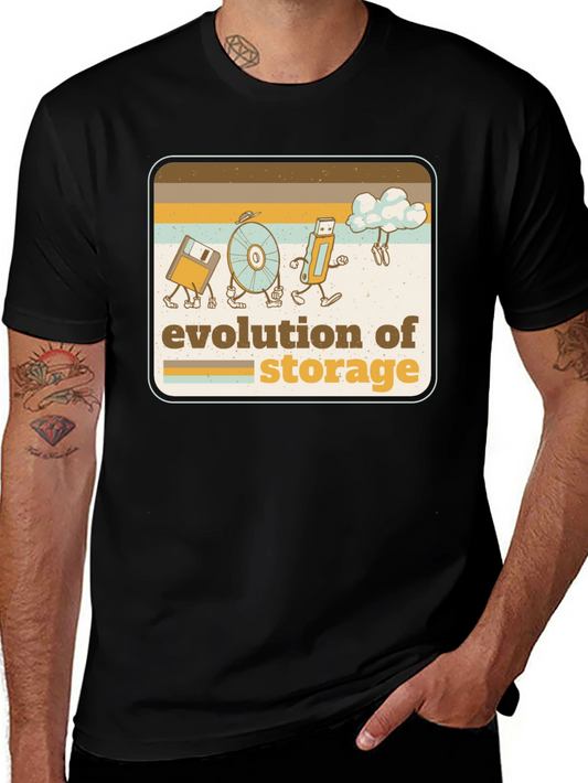 Evolution of Storage Retro T-Shirt