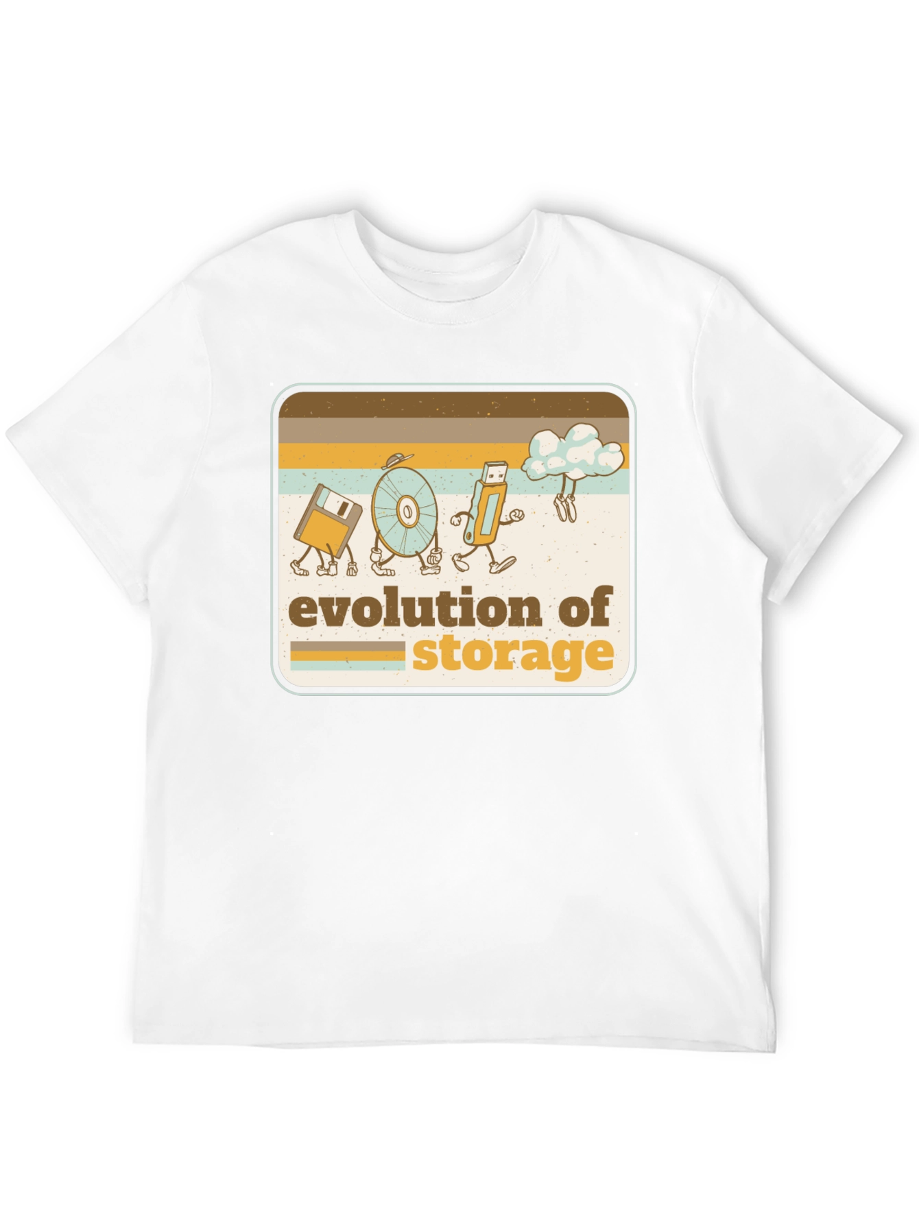 Evolution of Storage Retro T-Shirt