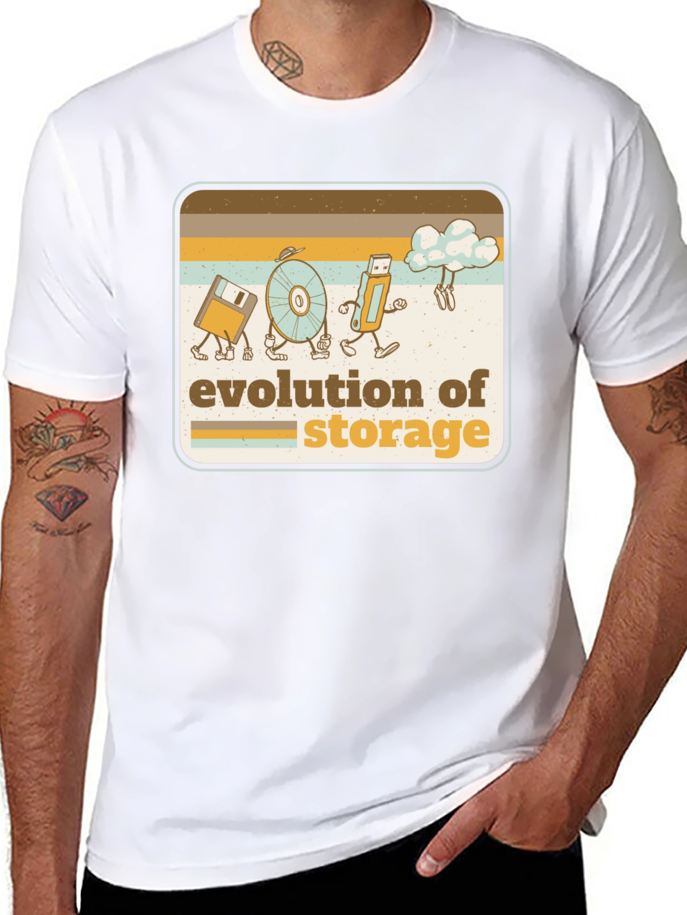 Evolution of Storage Retro T-Shirt