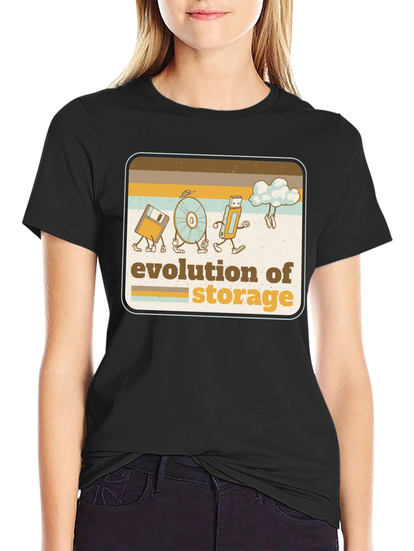 Evolution of Storage Retro T-Shirt