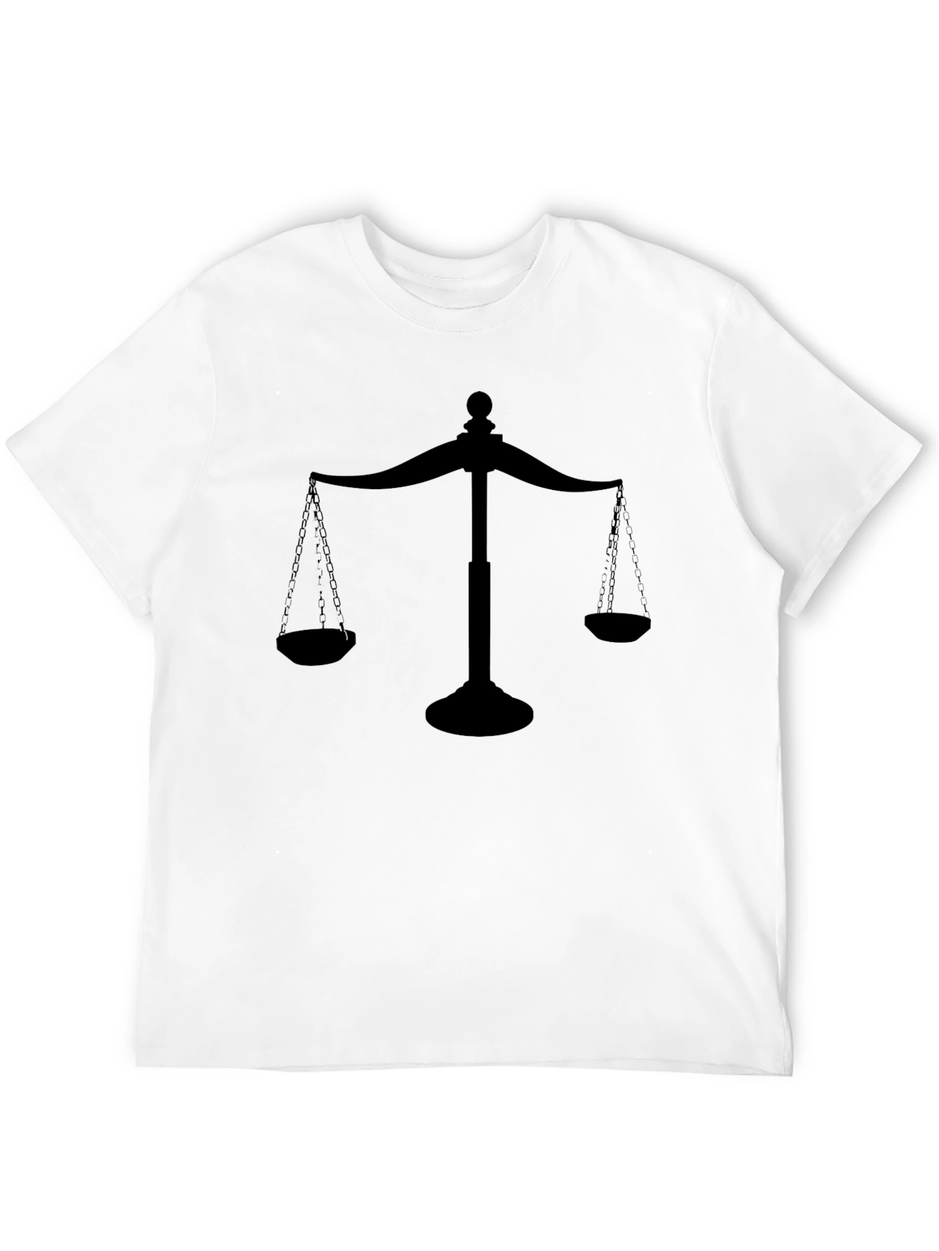 Scales of Justice Black Graphic Tee