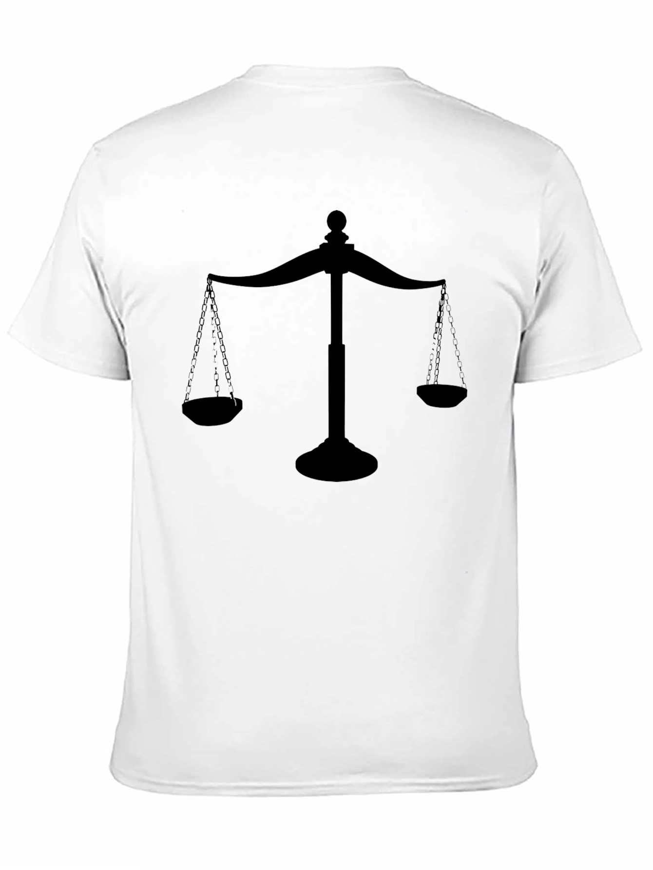 Scales of Justice Black Graphic Tee