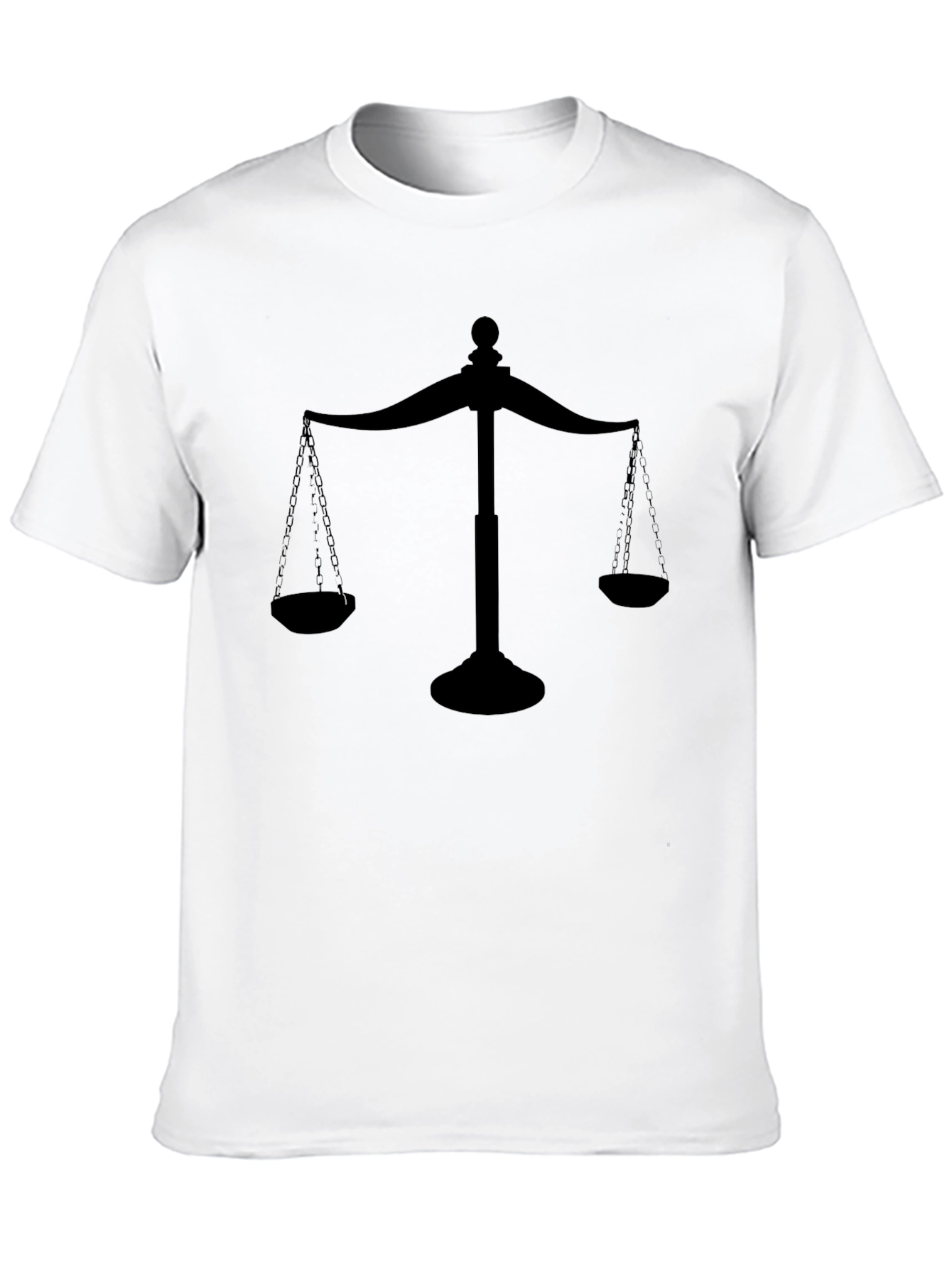 Scales of Justice Black Graphic Tee