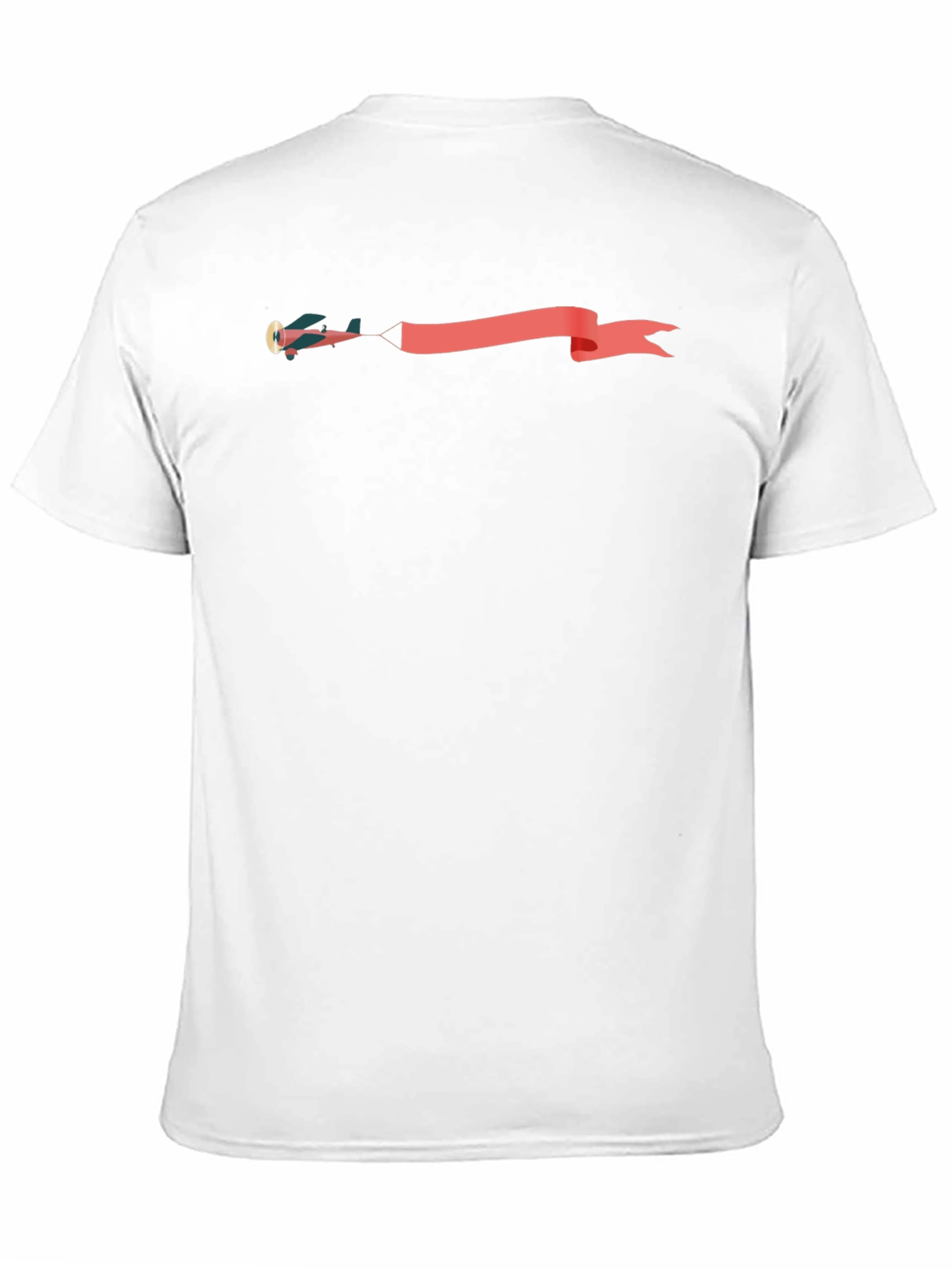 Airplane Banner Graphic Tee - Stylish Black T-Shirt
