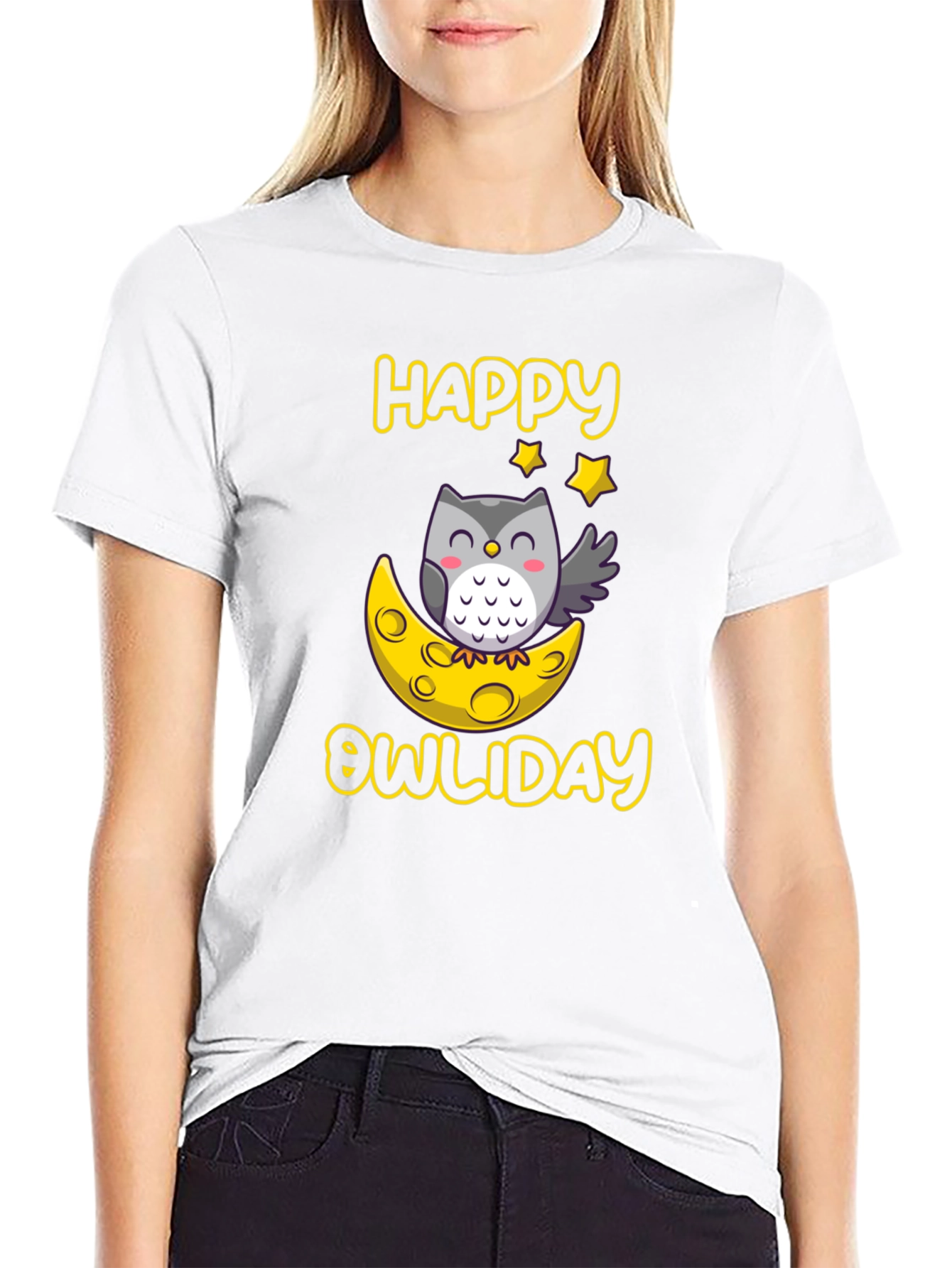 Happy Owliday T-Shirt - Cute Owl Design