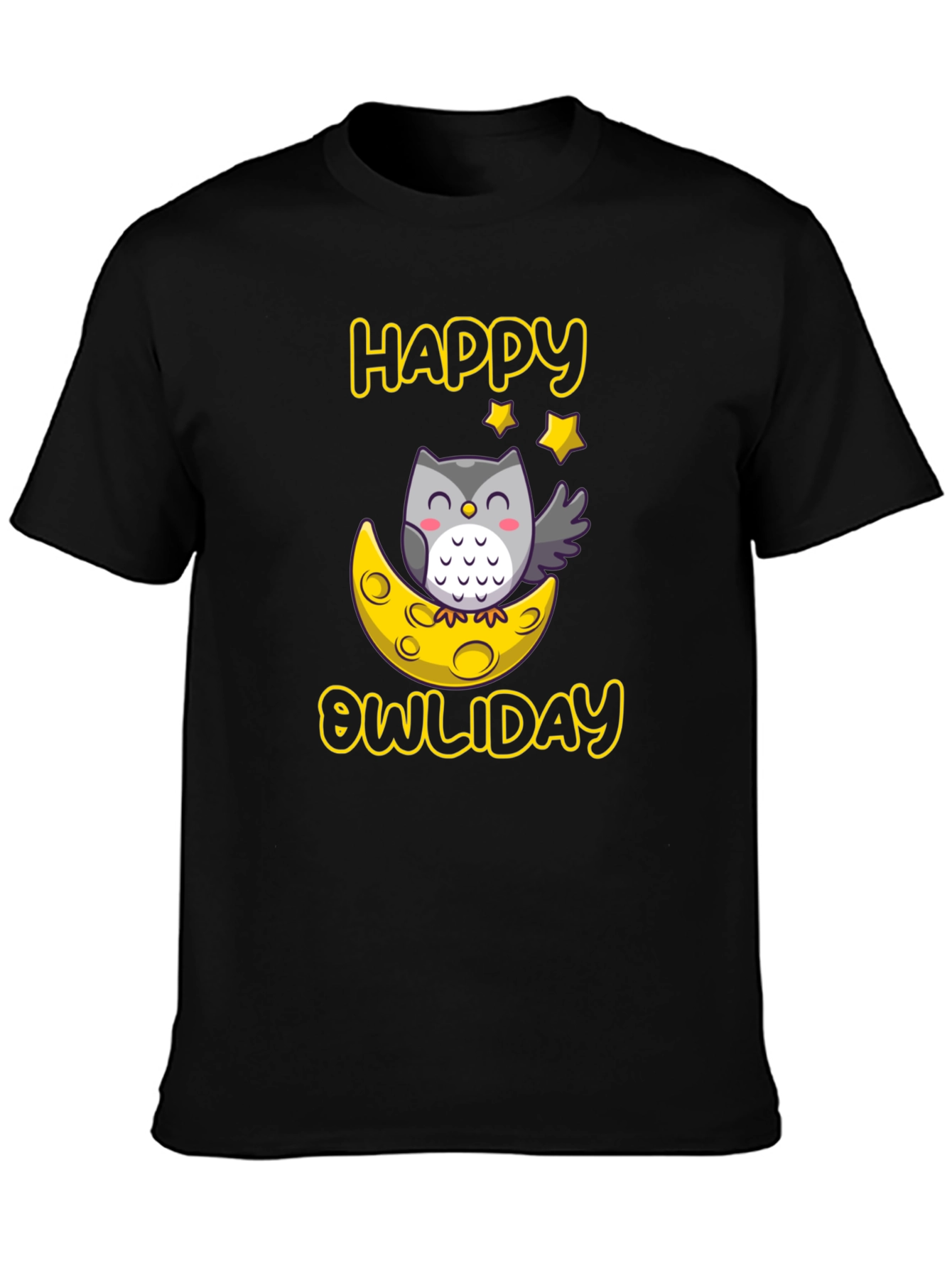 Happy Owliday T-Shirt - Cute Owl Design