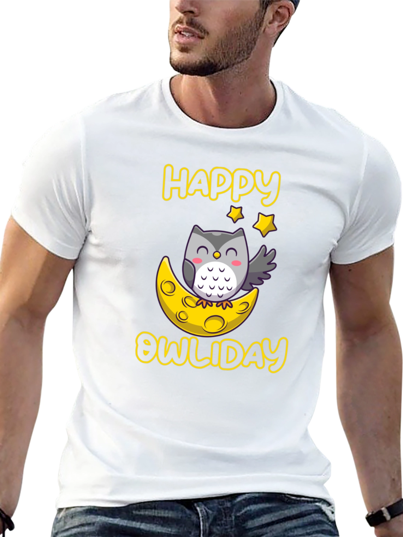 Happy Owliday T-Shirt - Cute Owl Design