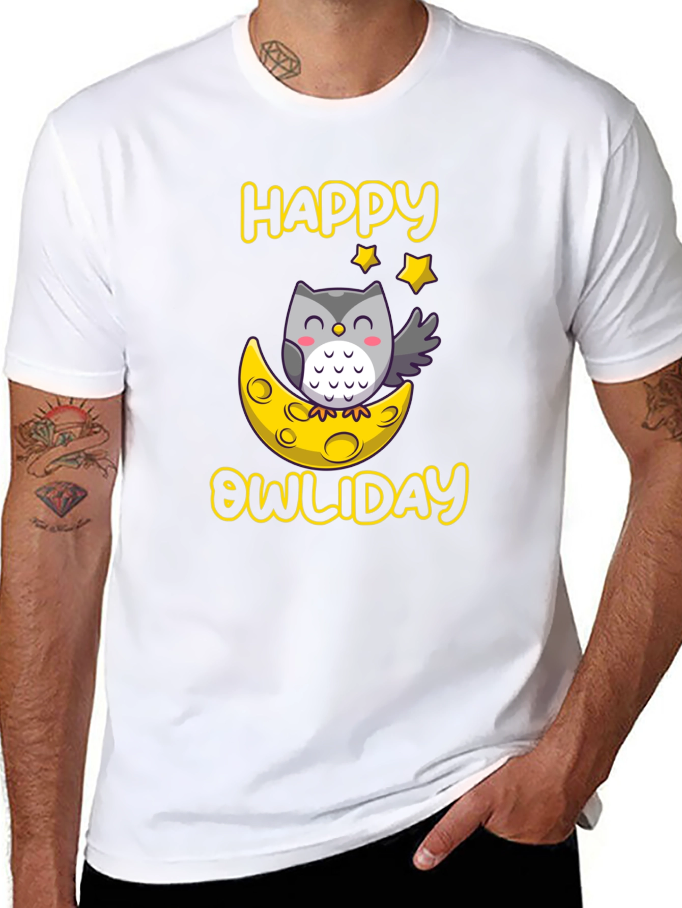 Happy Owliday T-Shirt - Cute Owl Design