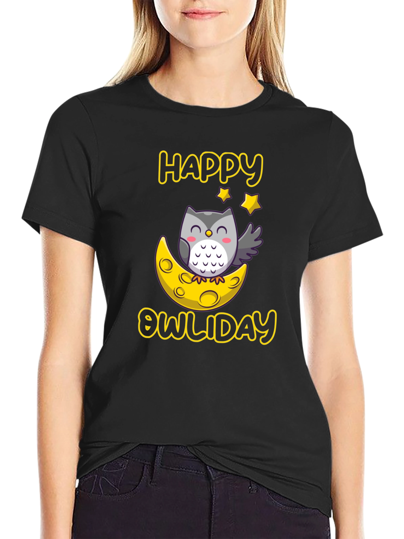 Happy Owliday T-Shirt - Cute Owl Design