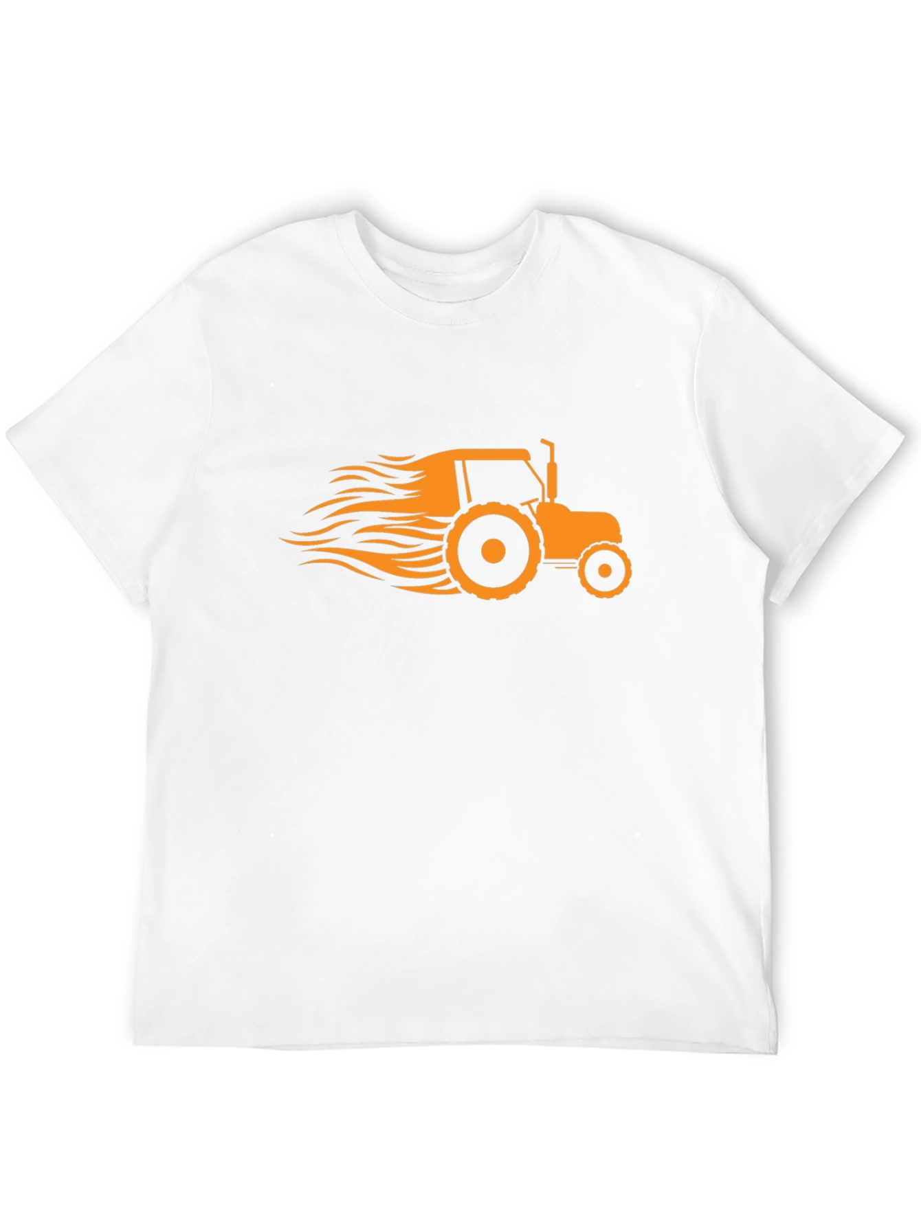 Mens Black Tractor Graphic T-Shirt