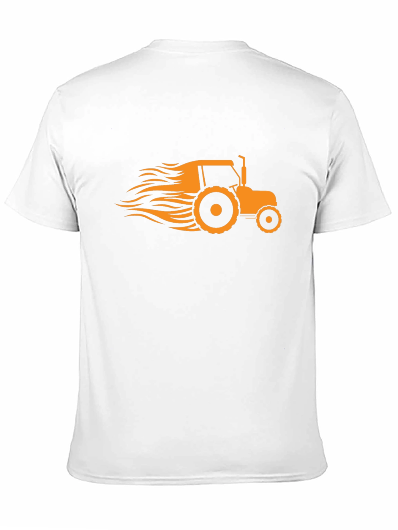 Mens Black Tractor Graphic T-Shirt