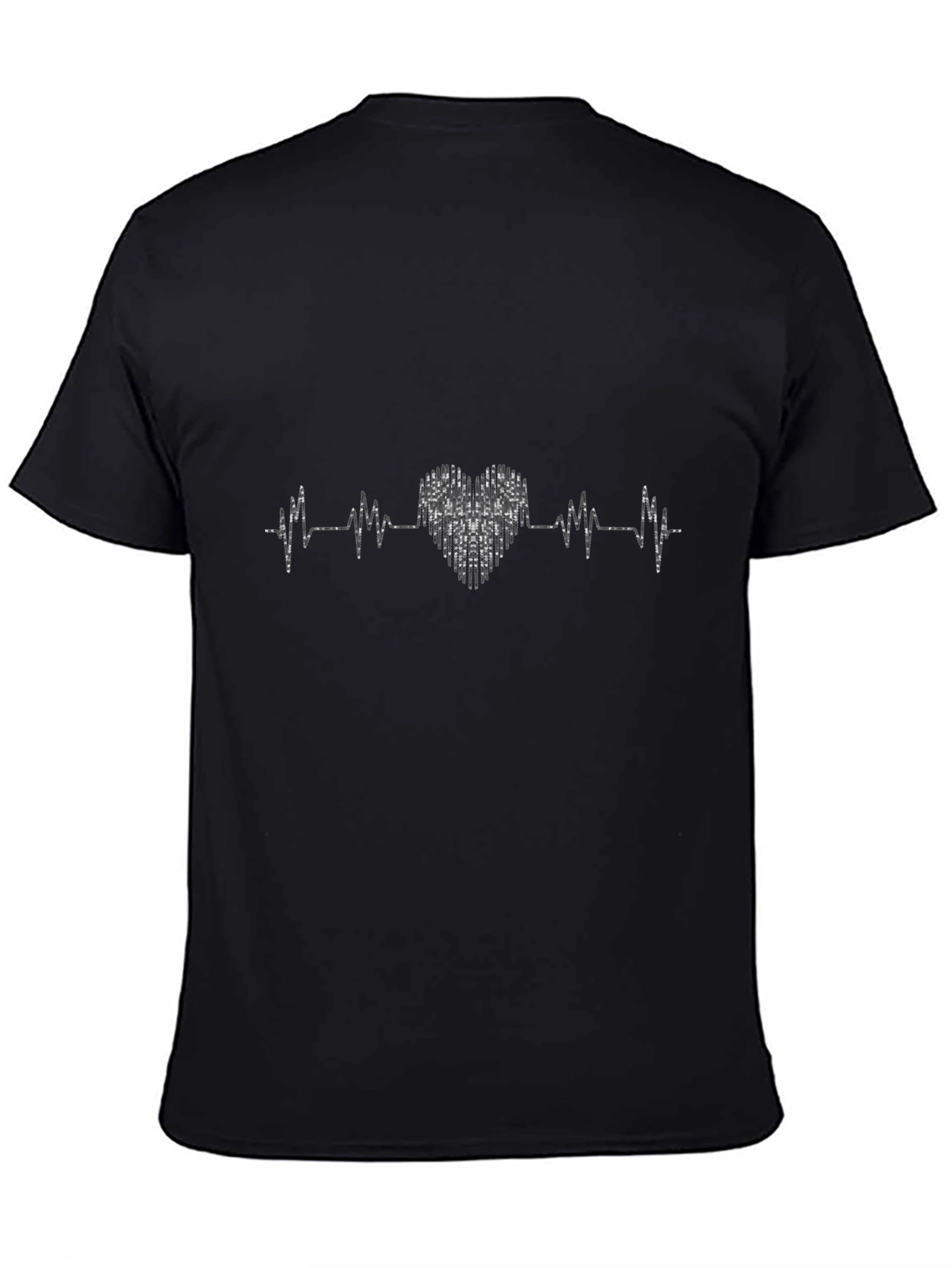 Heartbeat Heartline Graphic Tee - Black