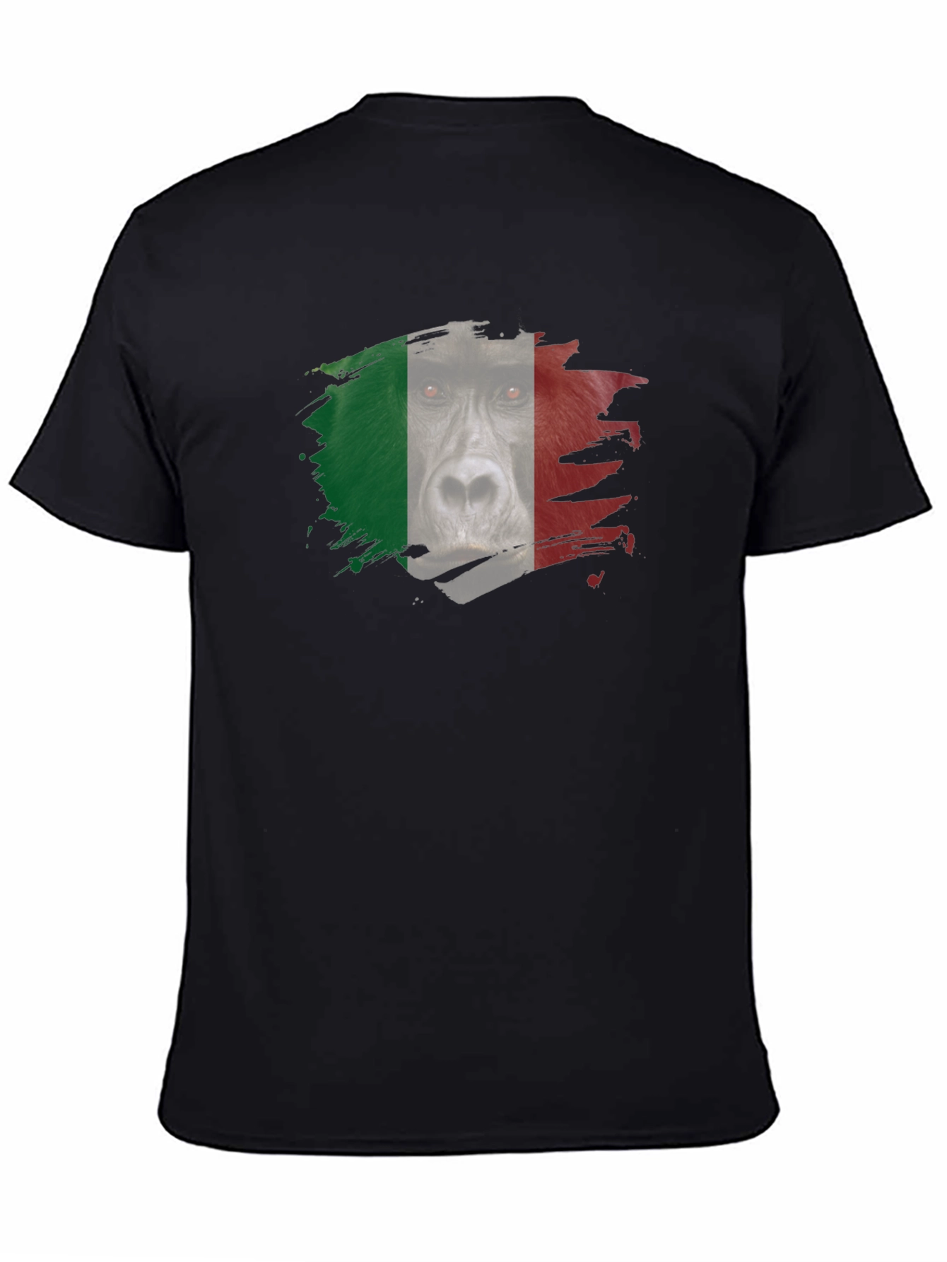 Italian Gorilla Flag Graphic T-Shirt