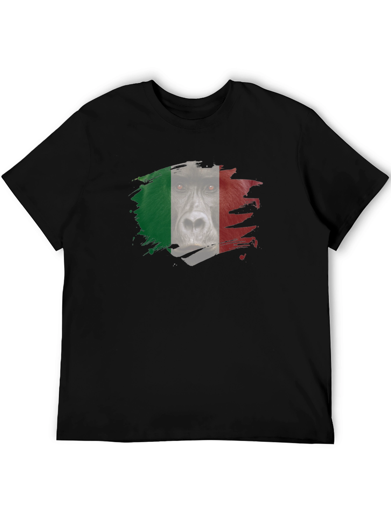 Italian Gorilla Flag Graphic T-Shirt