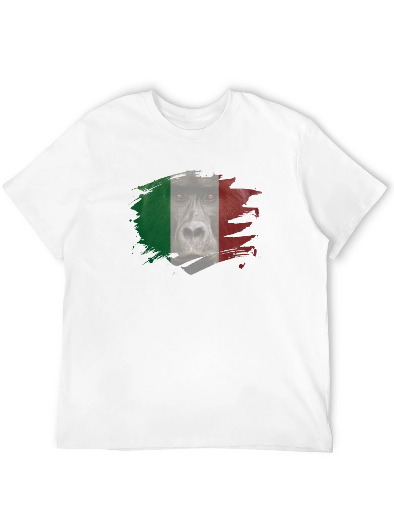 Italian Gorilla Flag Graphic T-Shirt
