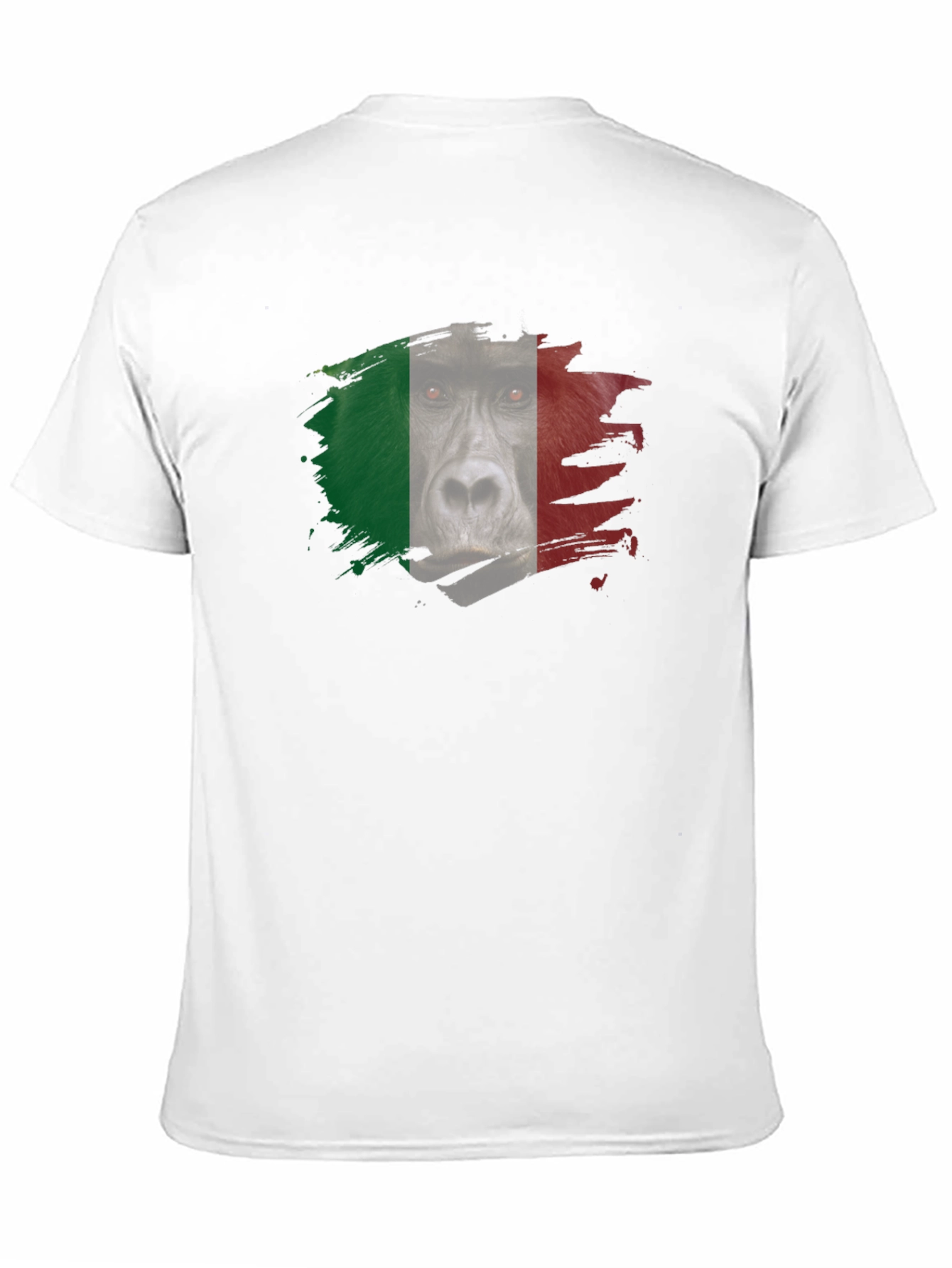 Italian Gorilla Flag Graphic T-Shirt