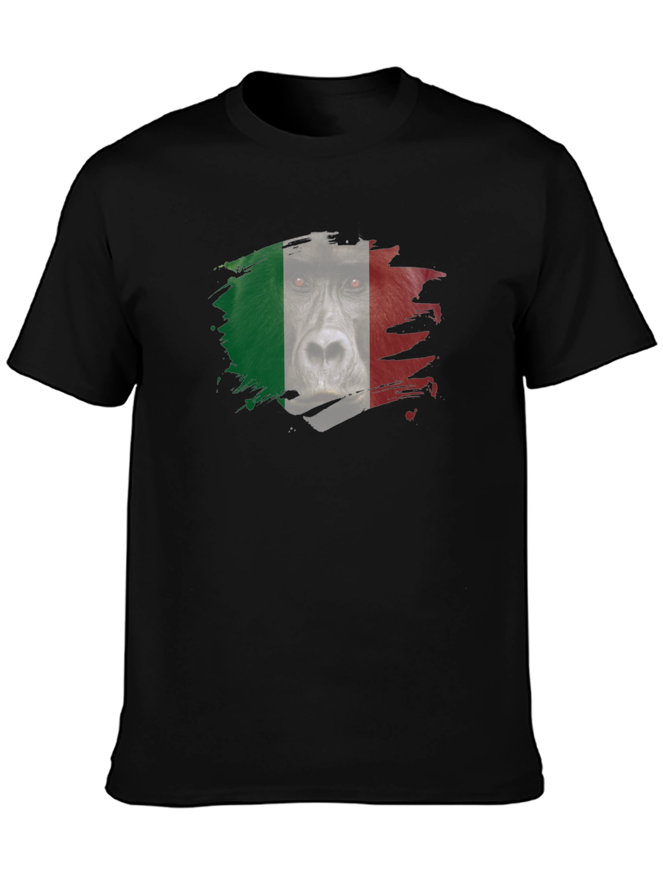 Italian Gorilla Flag Graphic T-Shirt