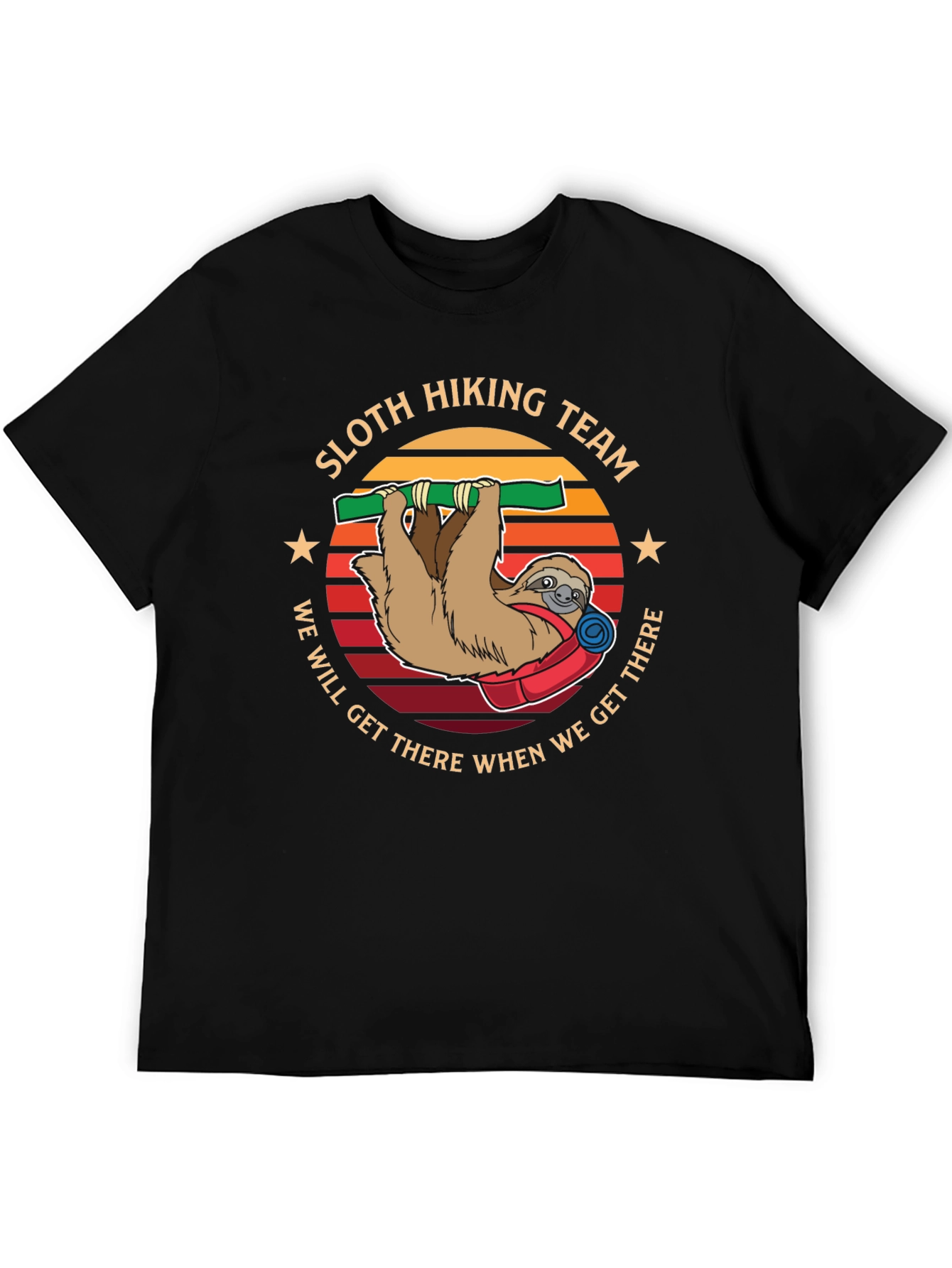 Sloth Hiking Team T-Shirt - We Will Get There