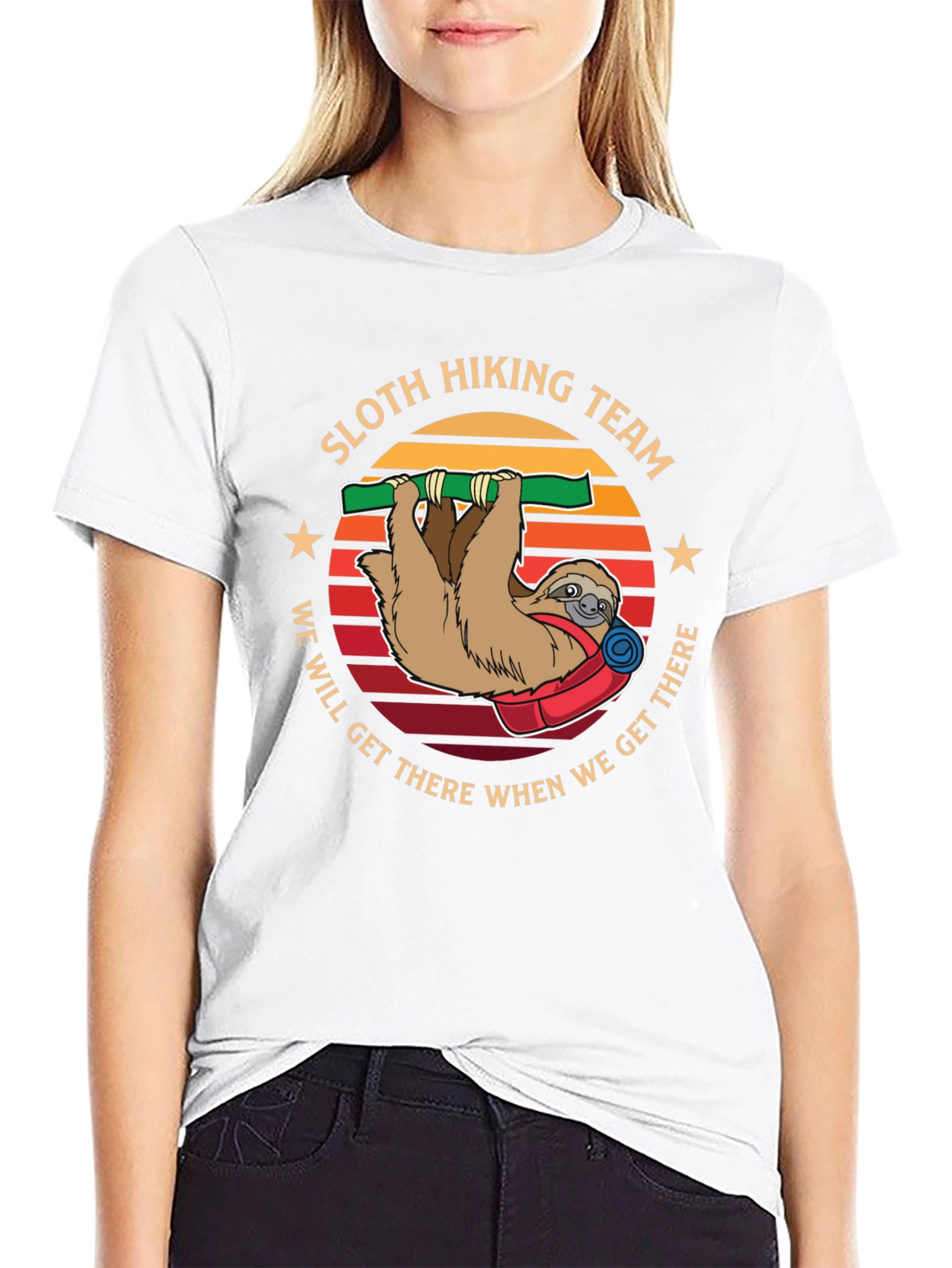 Sloth Hiking Team T-Shirt - We Will Get There