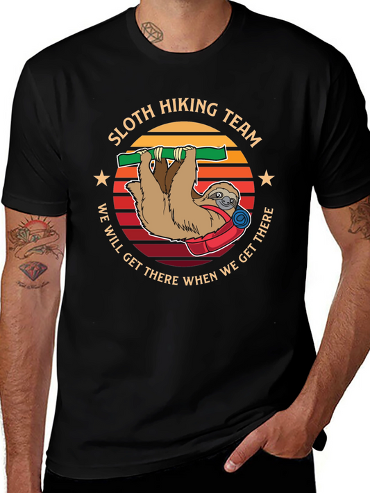 Sloth Hiking Team T-Shirt - We Will Get There