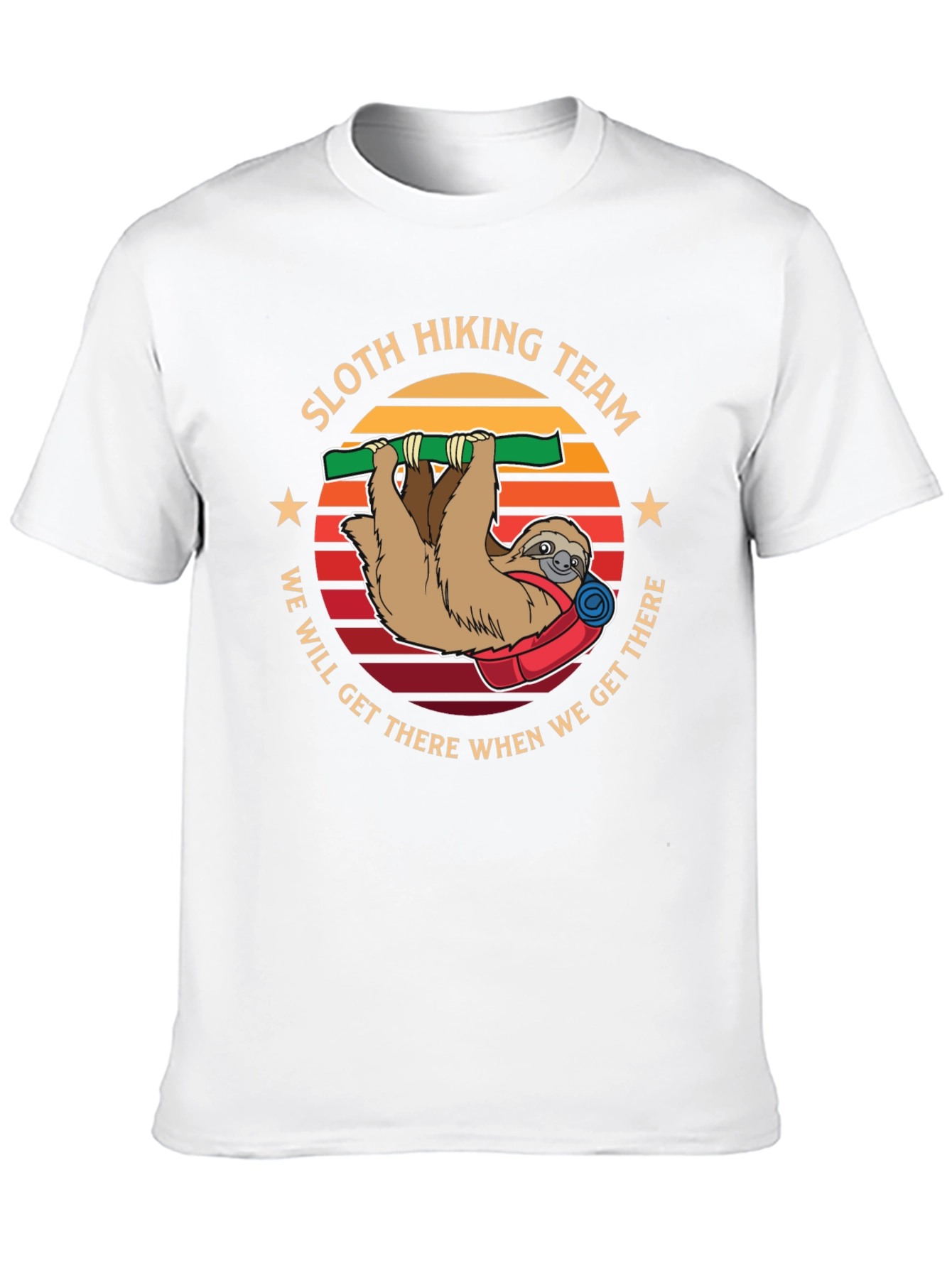 Sloth Hiking Team T-Shirt - We Will Get There