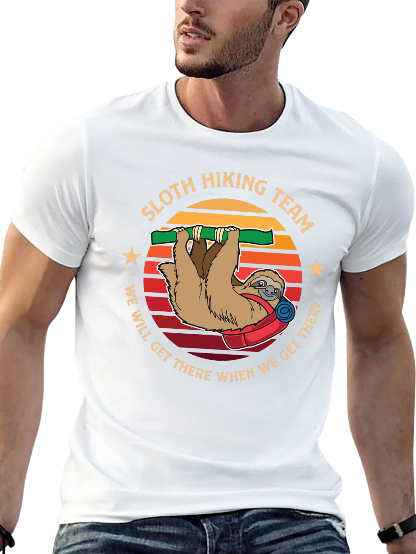 Sloth Hiking Team T-Shirt - We Will Get There