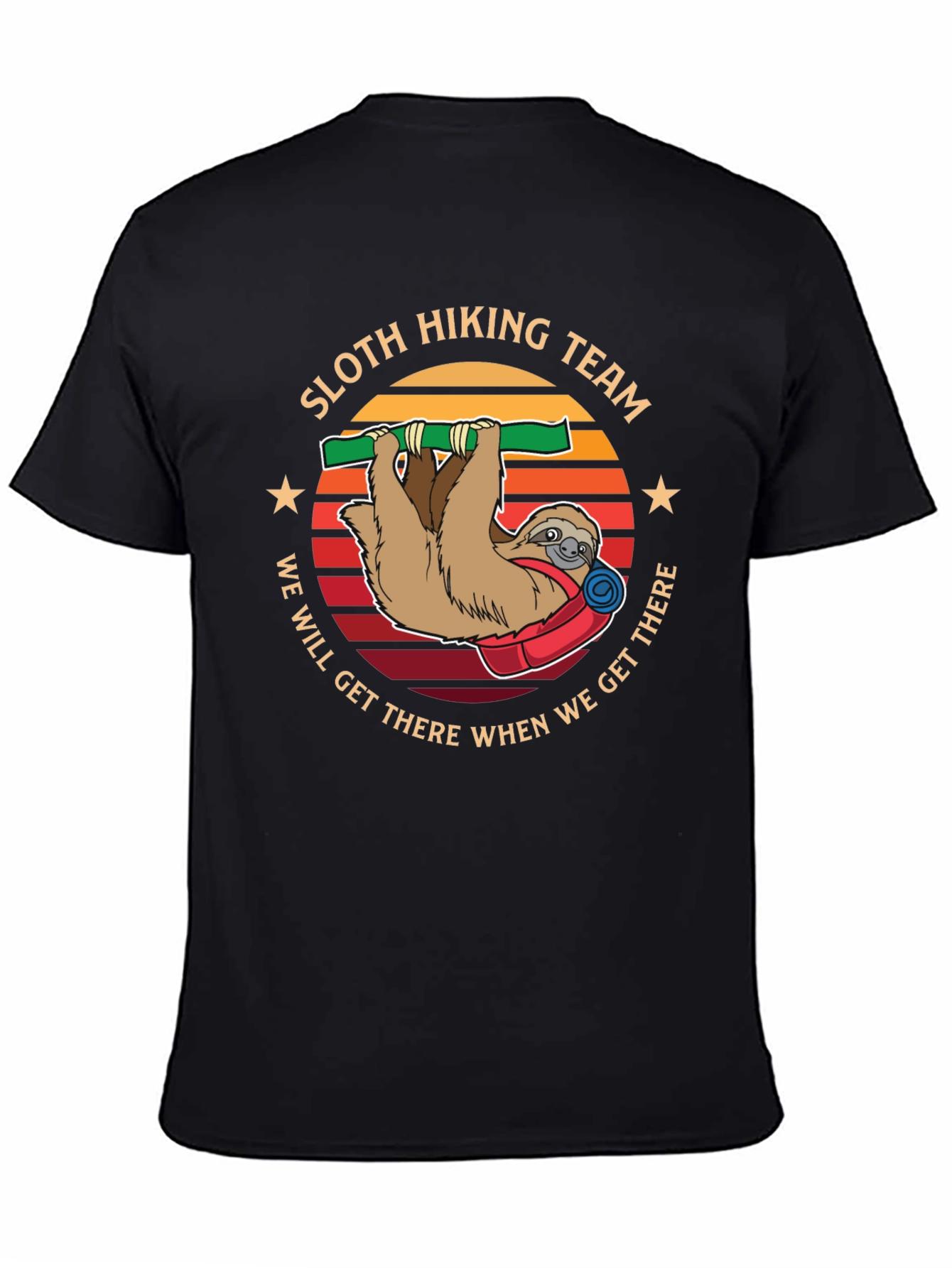 Sloth Hiking Team T-Shirt - We Will Get There