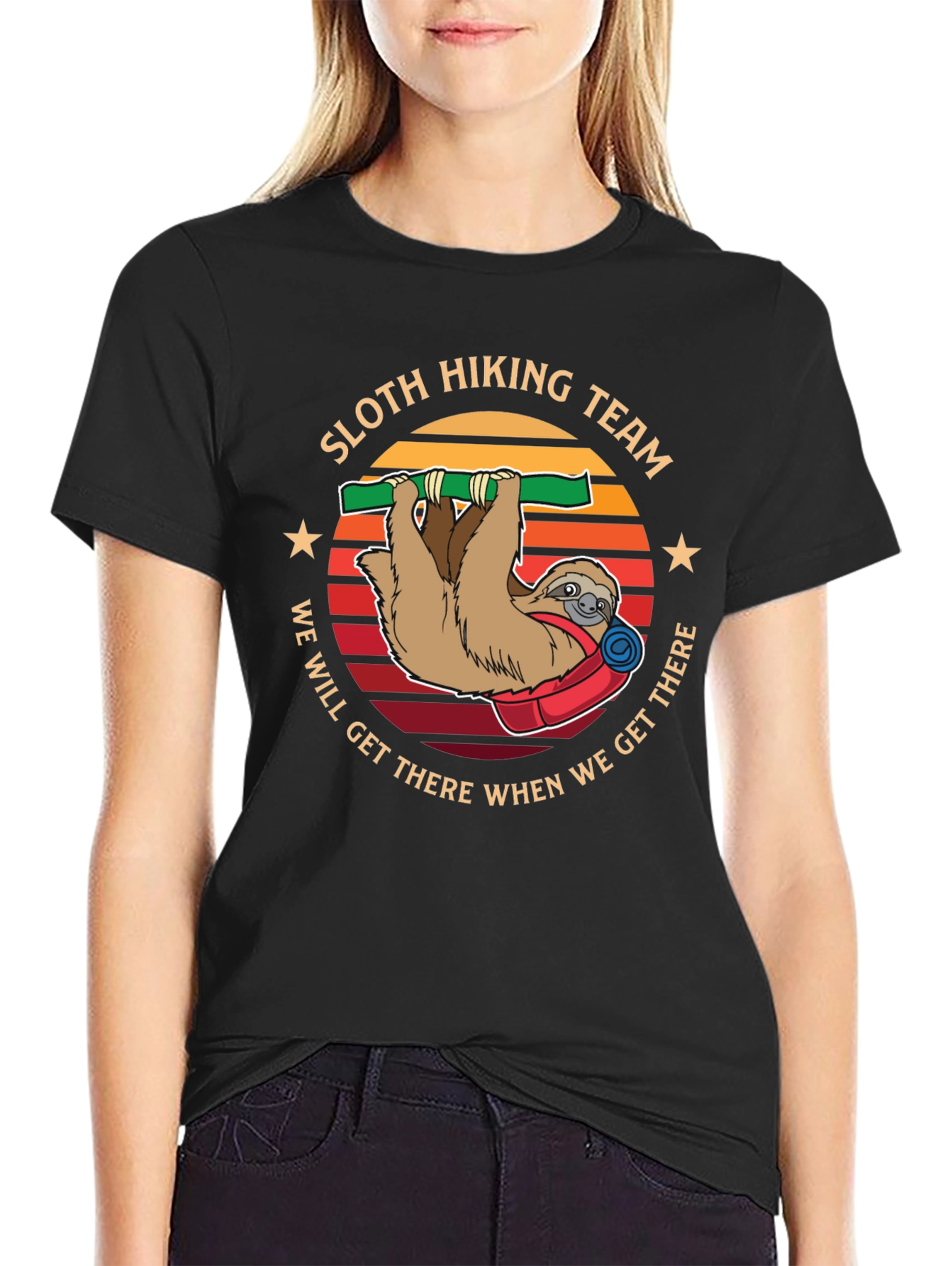 Sloth Hiking Team T-Shirt - We Will Get There