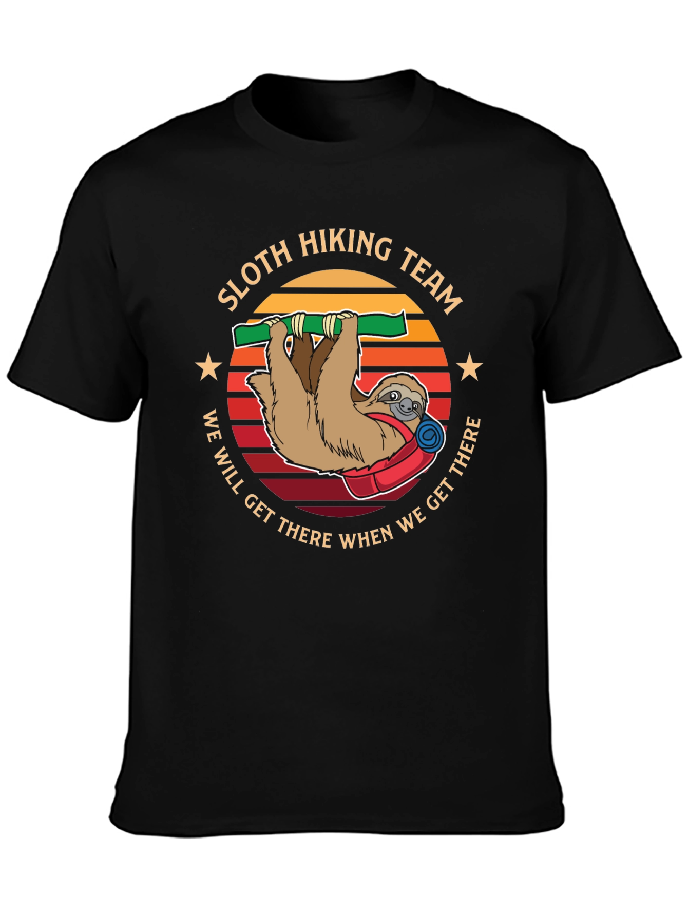 Sloth Hiking Team T-Shirt - We Will Get There