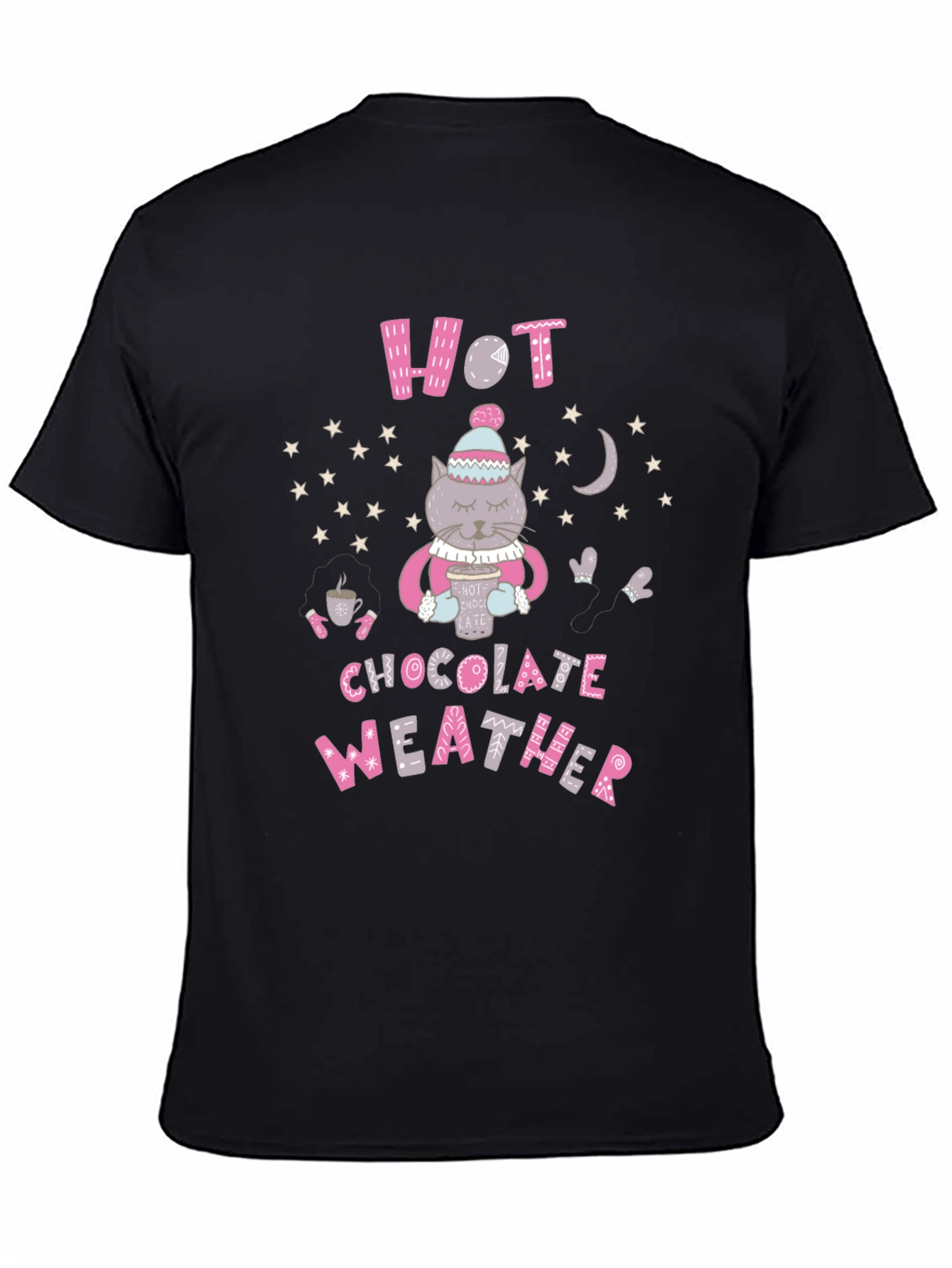 Hot Chocolate Weather Cat T-Shirt