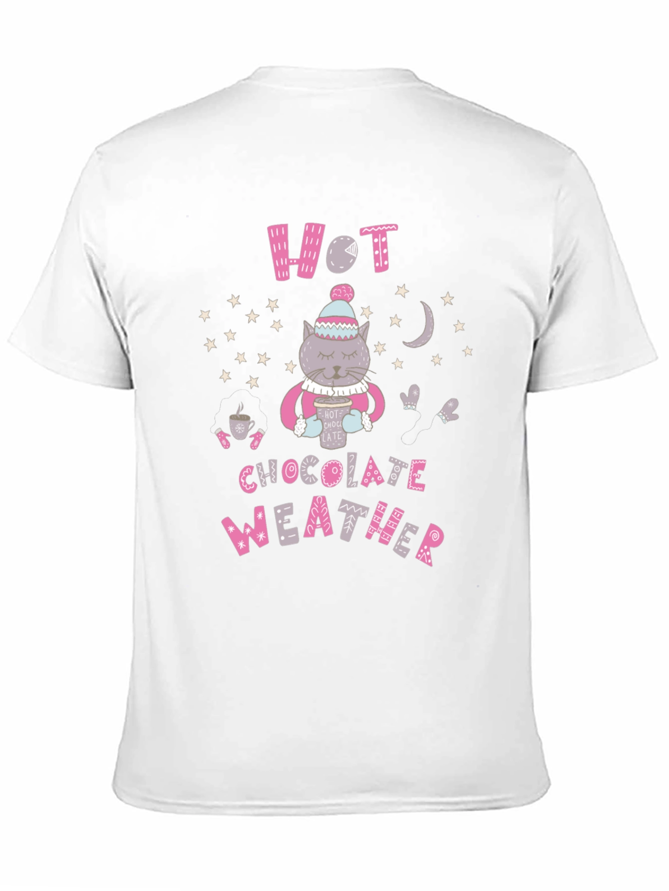 Hot Chocolate Weather Cat T-Shirt