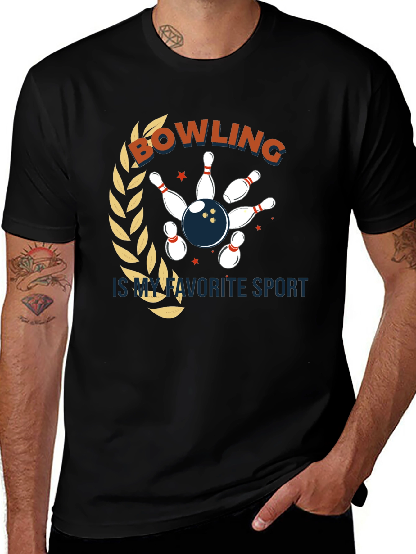 Bowling is My Favorite Sport Graphic Tee