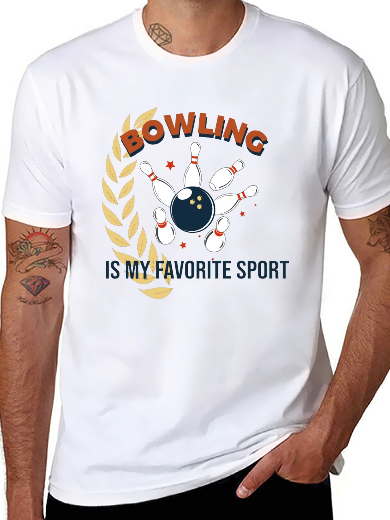 Bowling is My Favorite Sport Graphic Tee