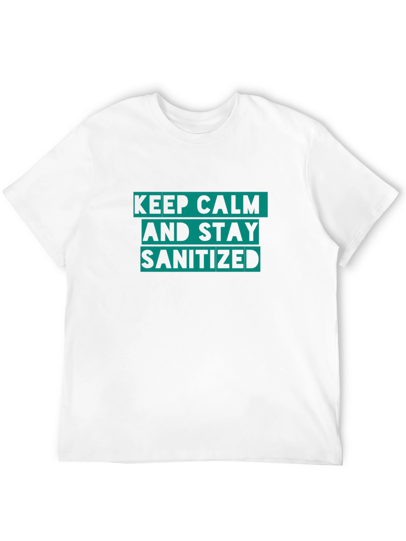 Keep Calm and Stay Sanitized Black T-Shirt