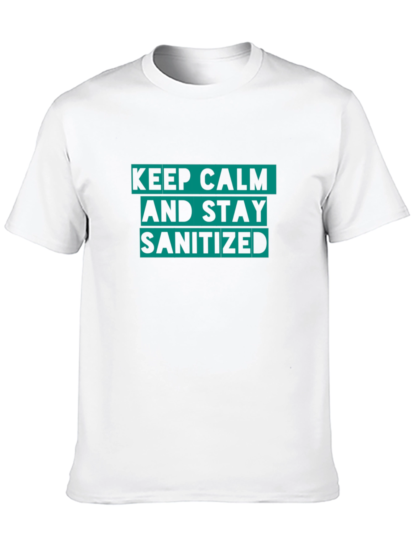 Keep Calm and Stay Sanitized Black T-Shirt