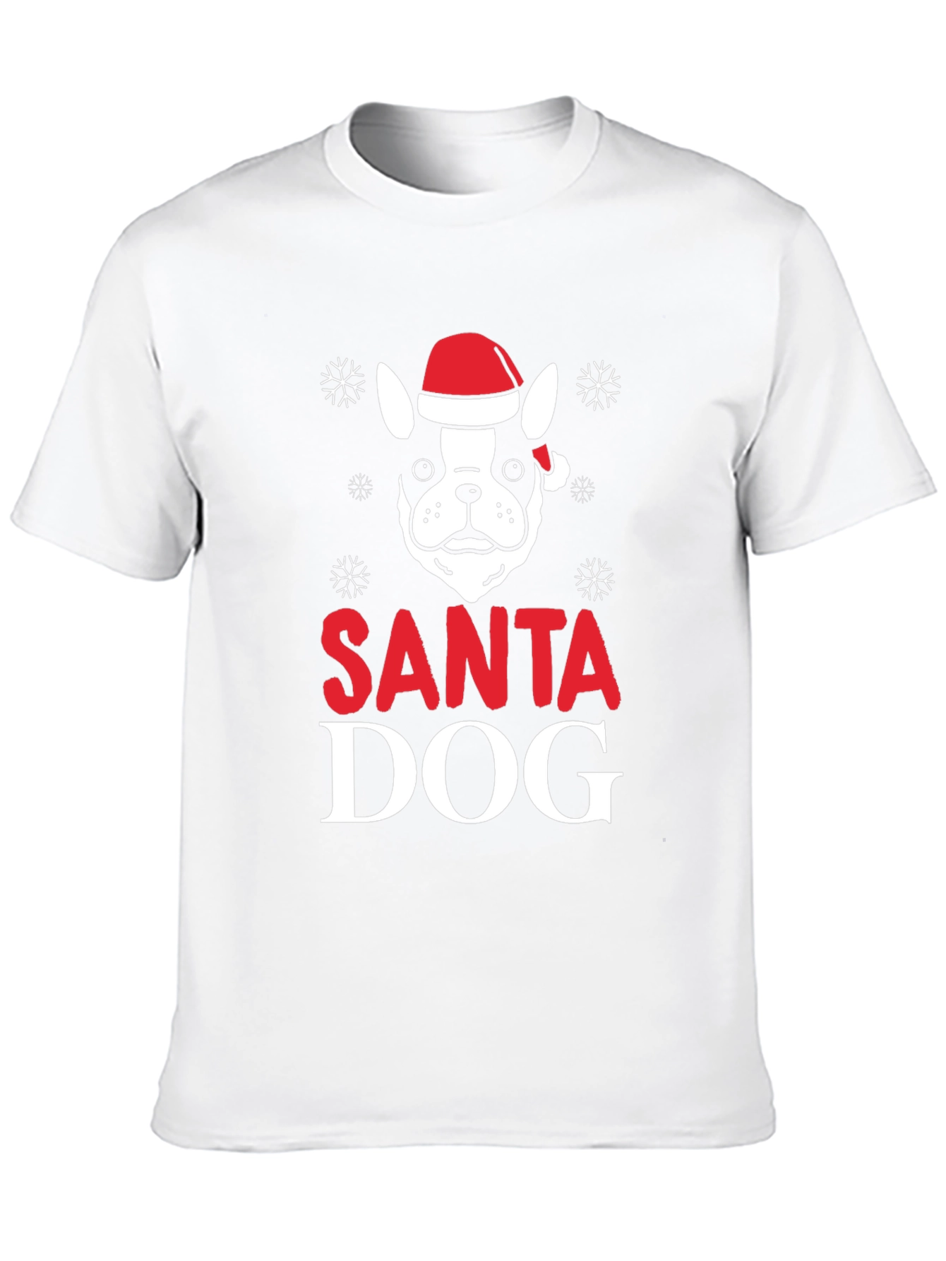 Santa Dog Graphic T-Shirt