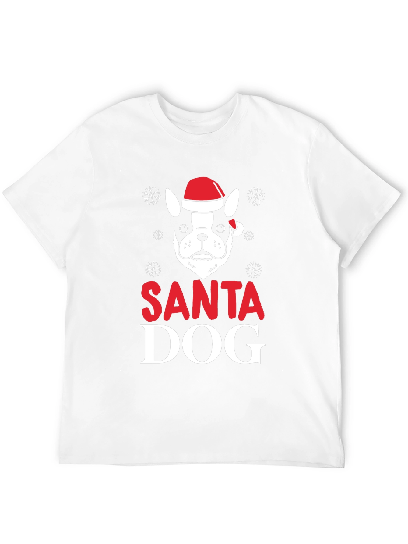 Santa Dog Graphic T-Shirt