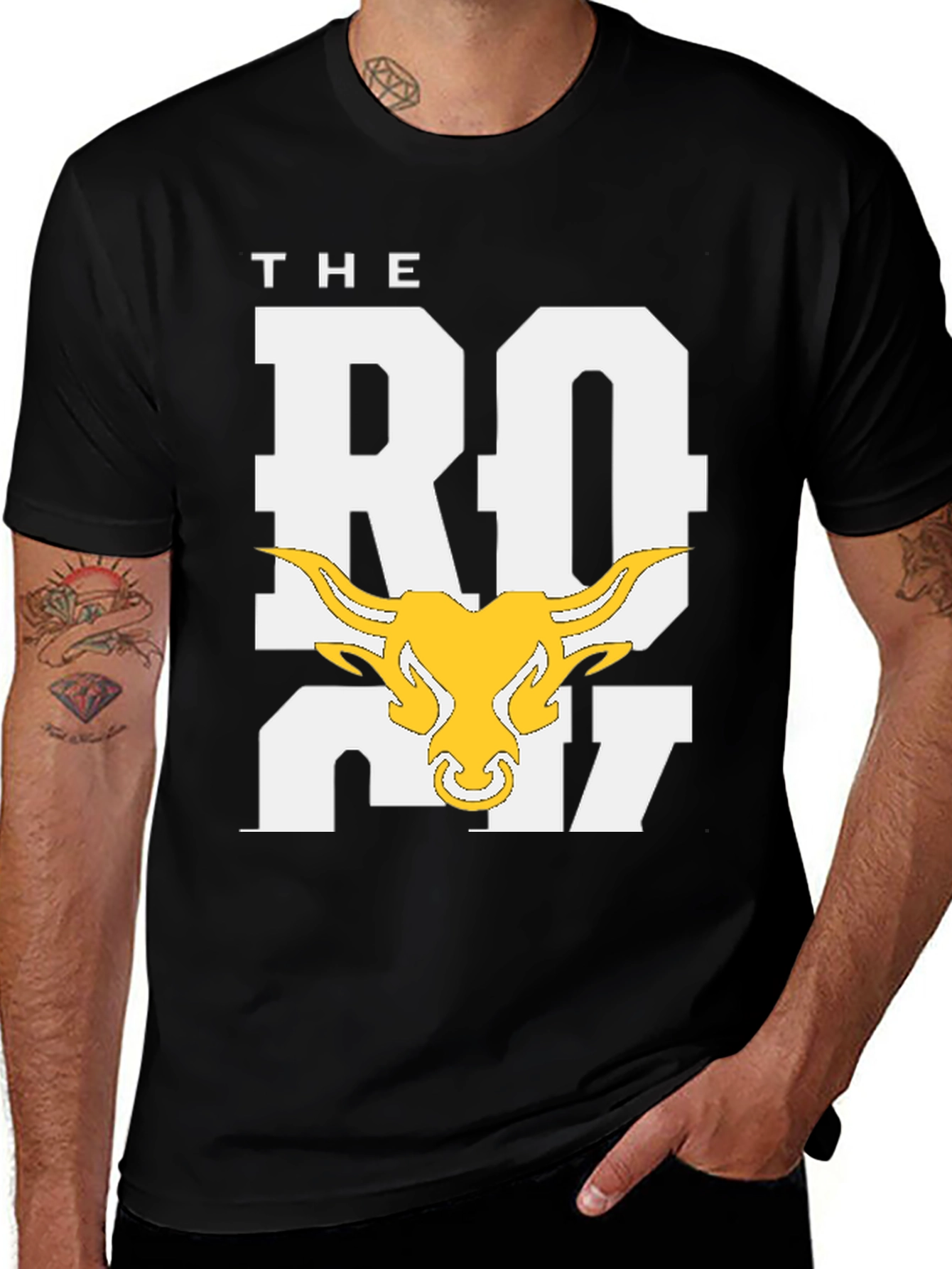 The Rock Bull T-Shirt - Black