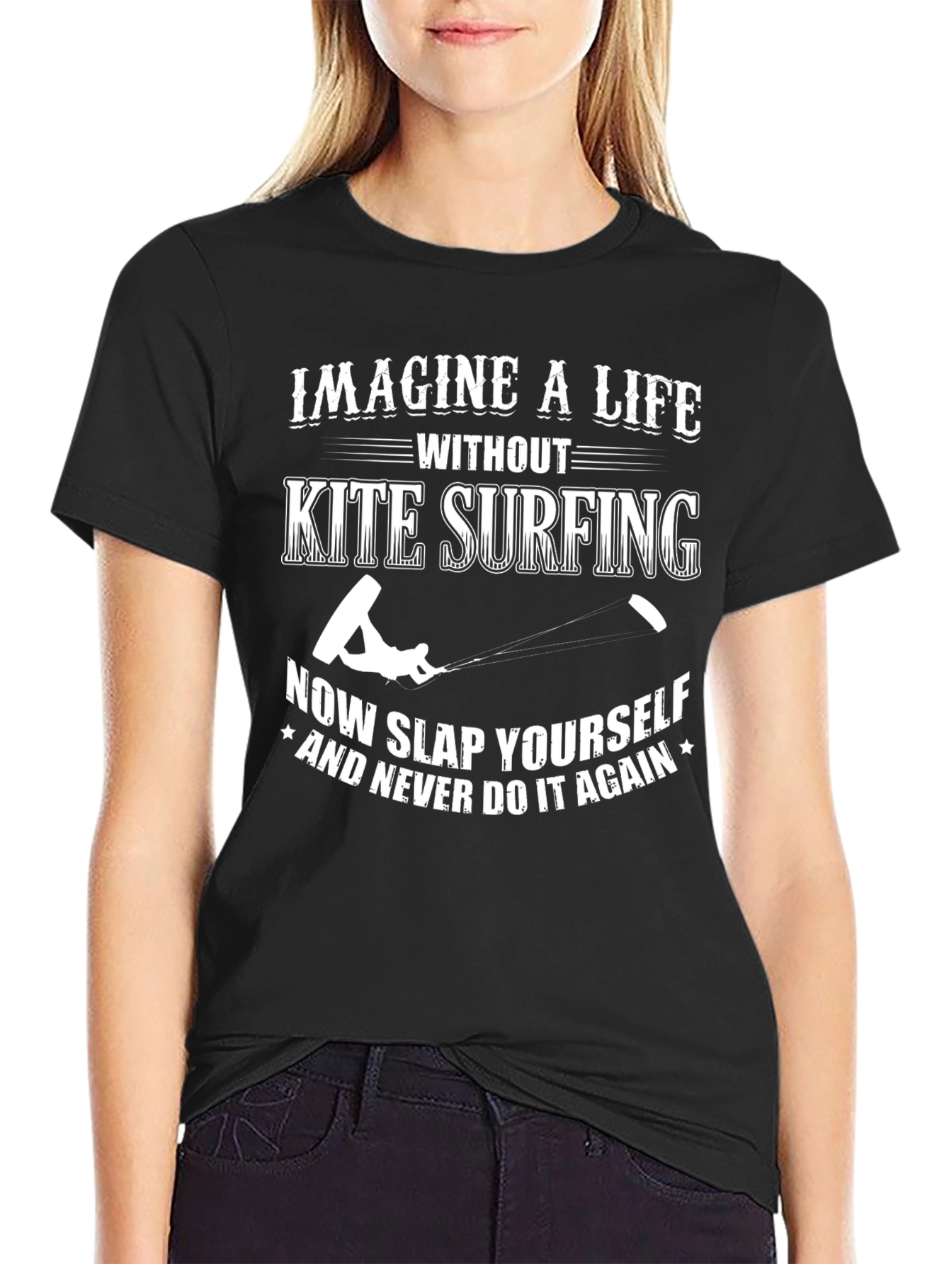 Kite Surfing Graphic Tee: Slap Yourself!