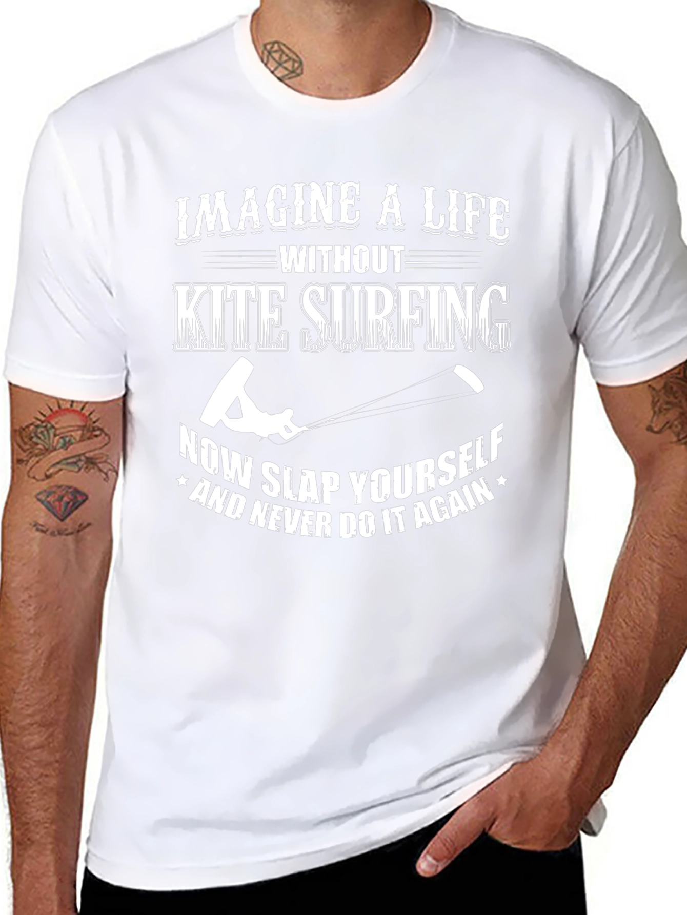 Kite Surfing Graphic Tee: Slap Yourself!