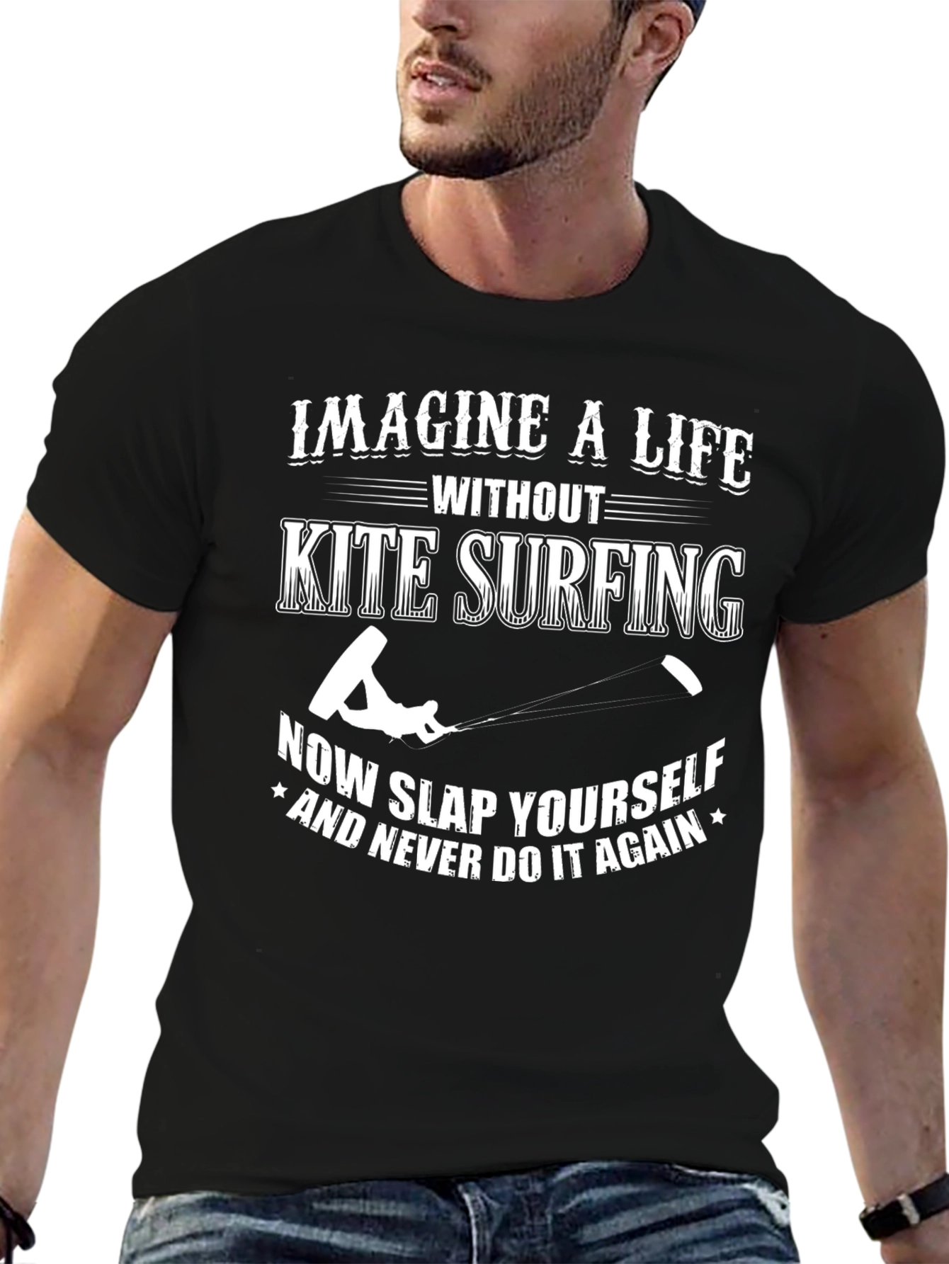 Kite Surfing Graphic Tee: Slap Yourself!
