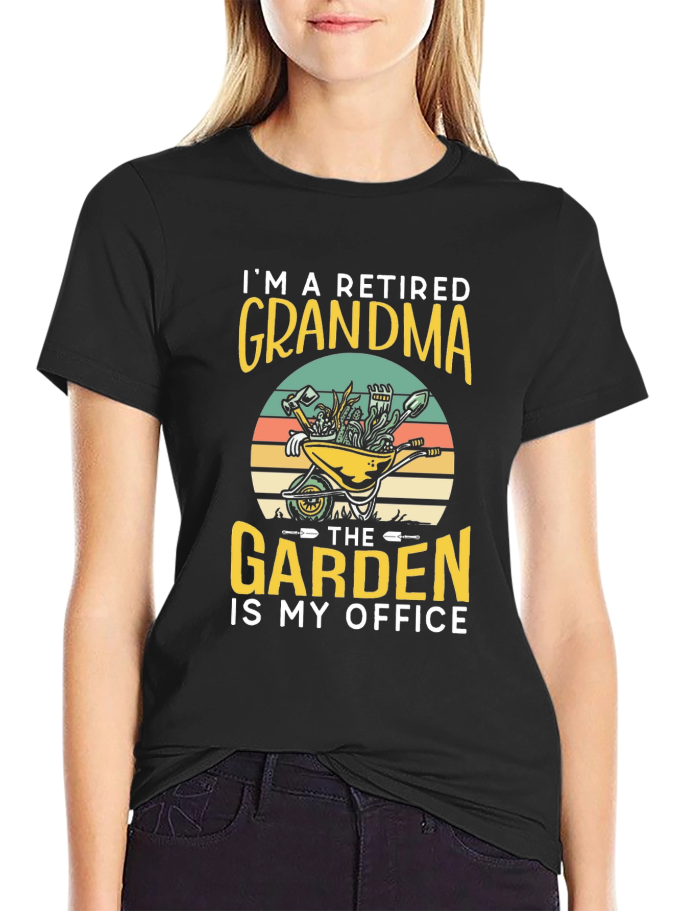 Retired Grandma Garden Office T-Shirt