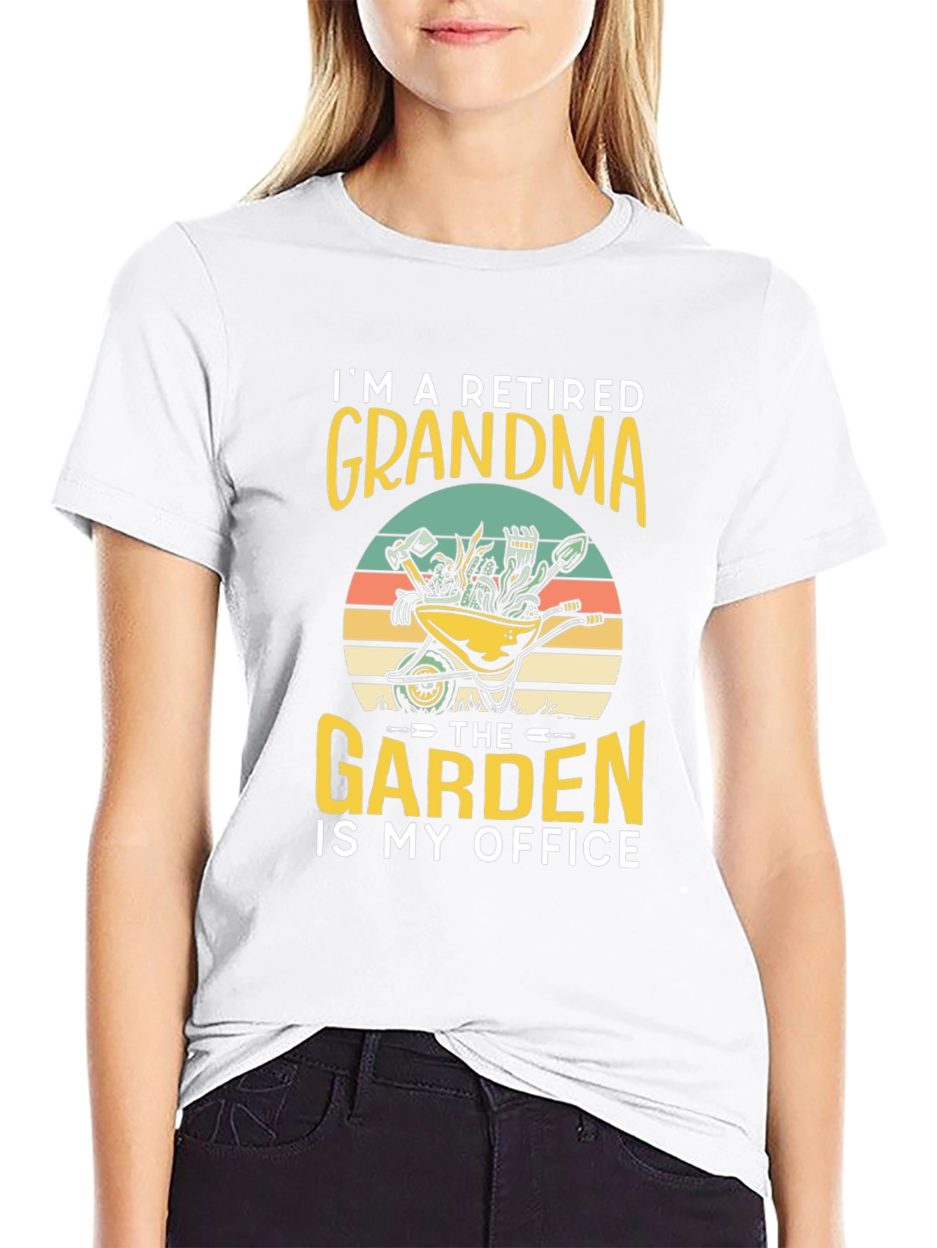 Retired Grandma Garden Office T-Shirt