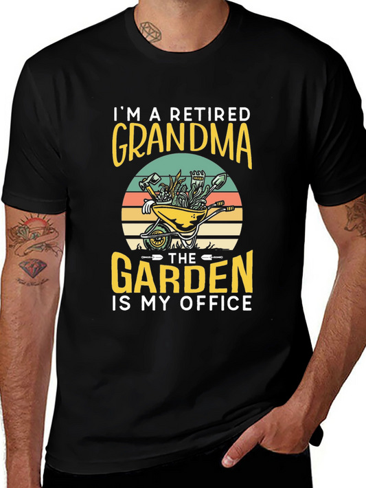 Retired Grandma Garden Office T-Shirt